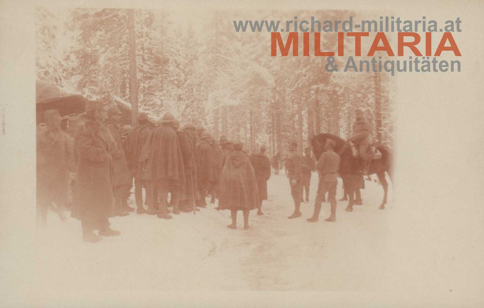 k.u.k Foto - "Gefangene Italiener/ Mondrielle (??) November 1917"