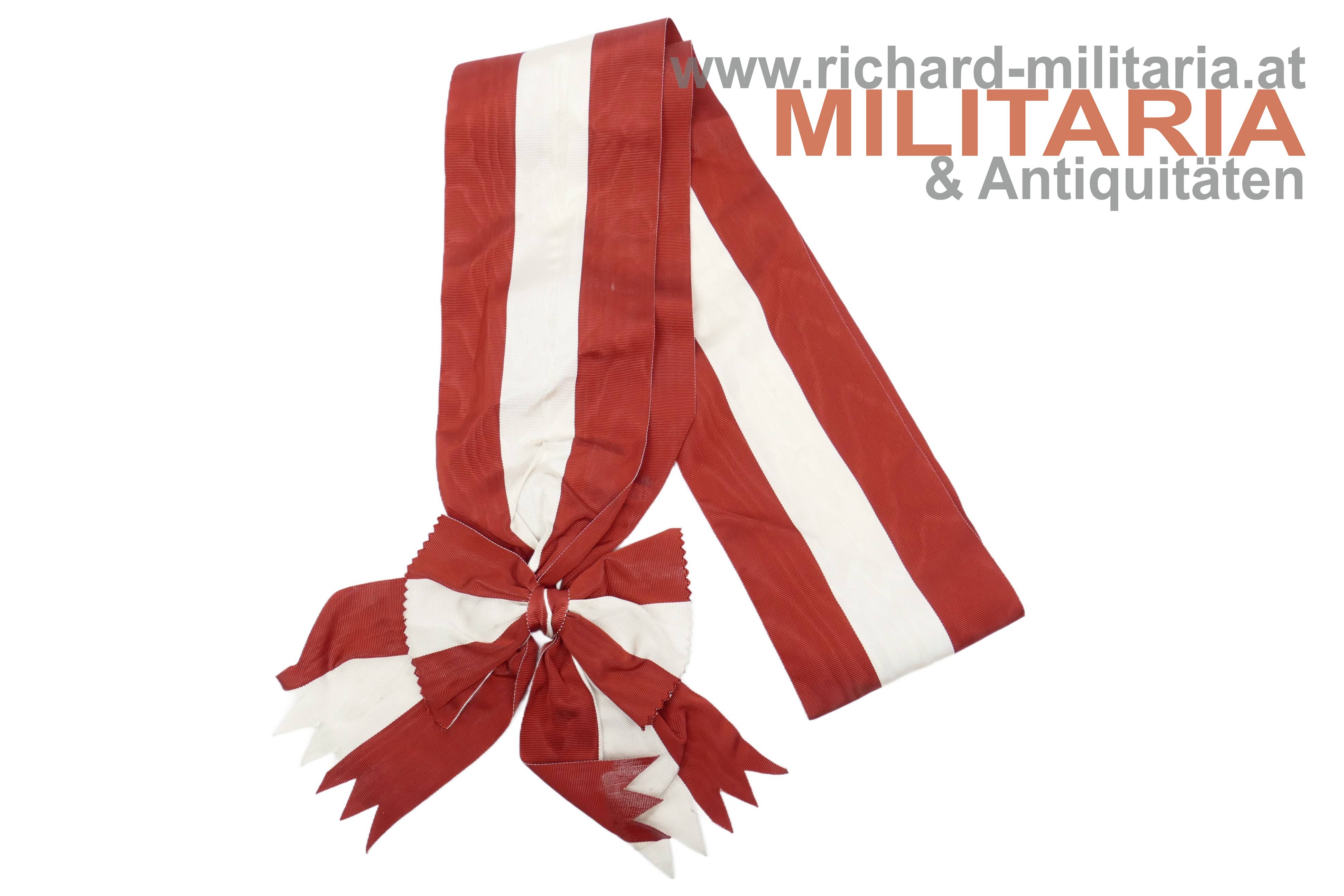 Schärpe zum Großkreuz des Maria Theresia Ordens