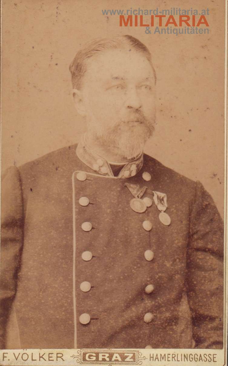 k.u.k. Hartkartonfoto - österreichischer Teilnehmer am Mexikofeldzug - Fremdenlegion