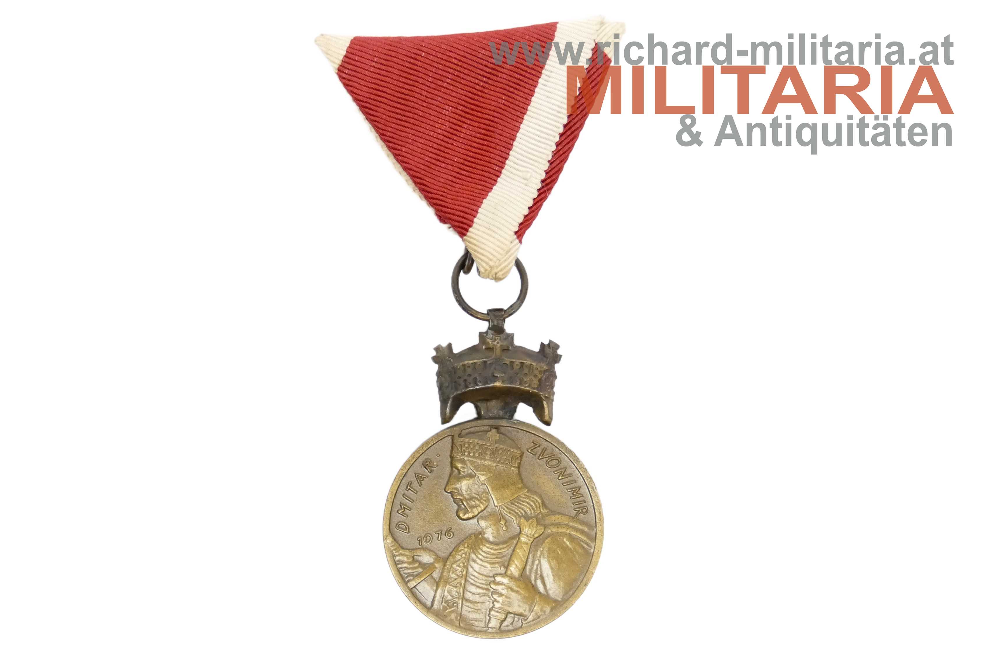Orden der Krone König Zvonimirs - Bronze-Medaille