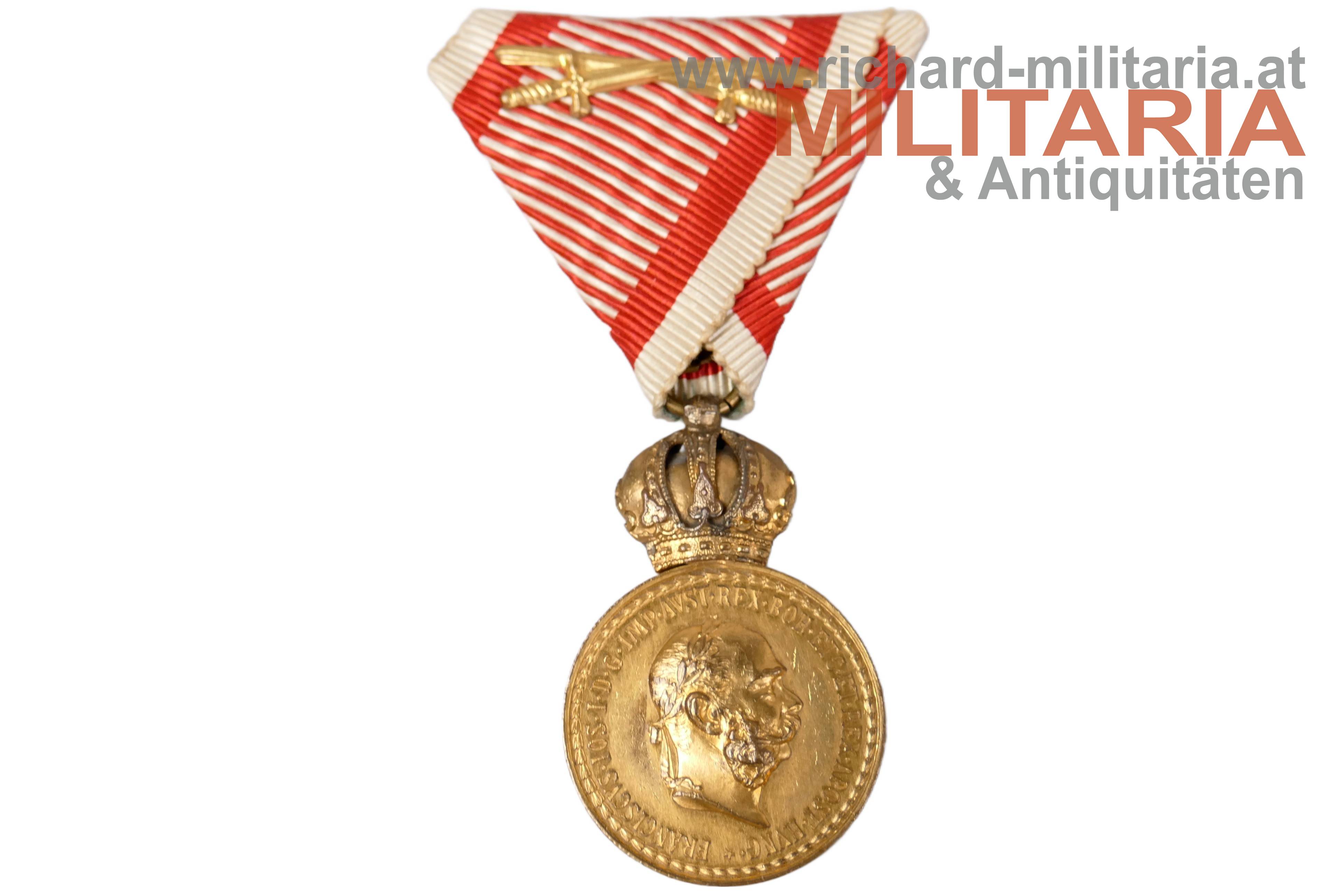 k.u.k. Bronzenes Signum Laudis - FJ1 - 3. Regiment Tiroler Kaiserjäger (!) 