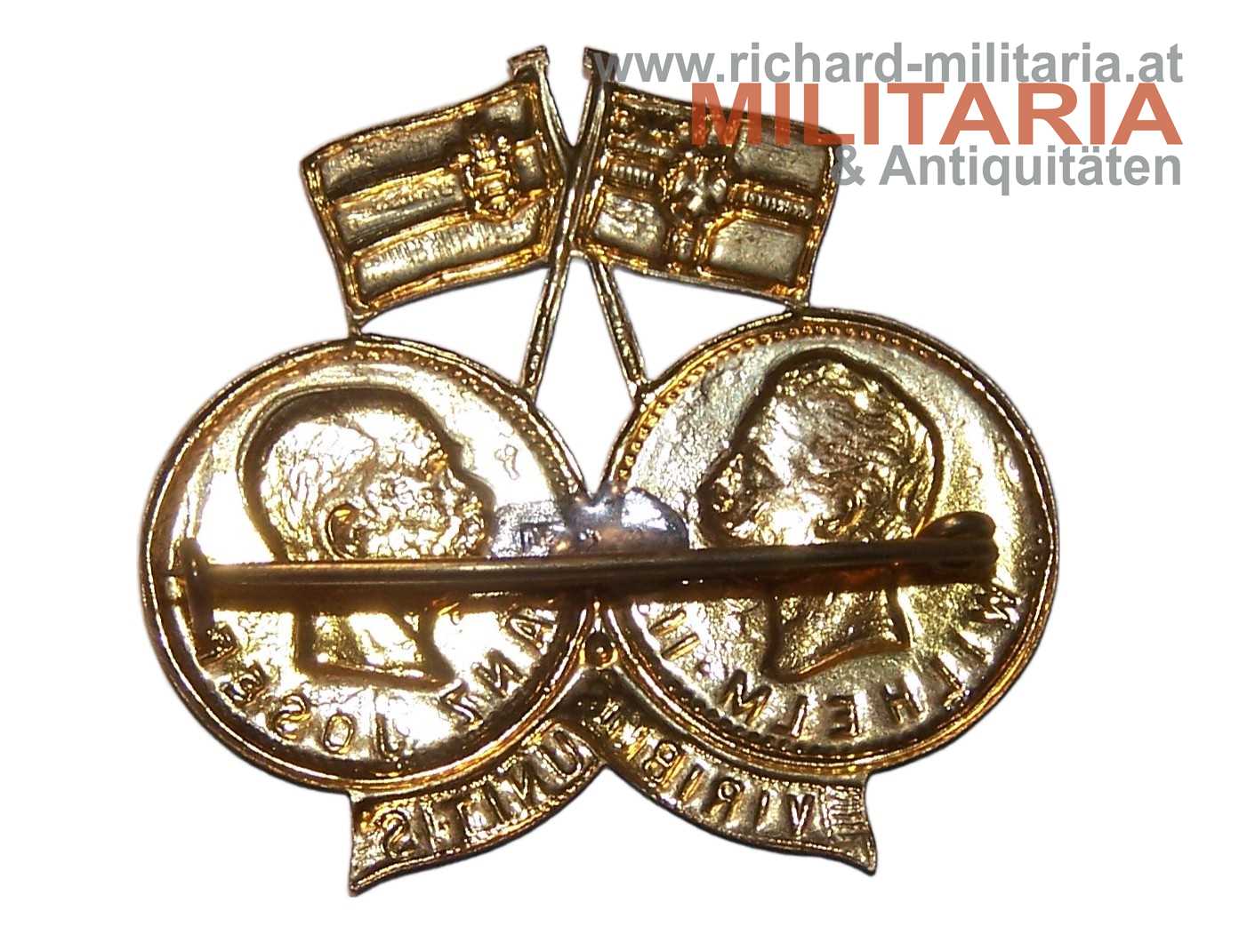 k.u.k. patriotisches Abzeichen - deut. & öster. Kriegsmarine - Viribus Unitis