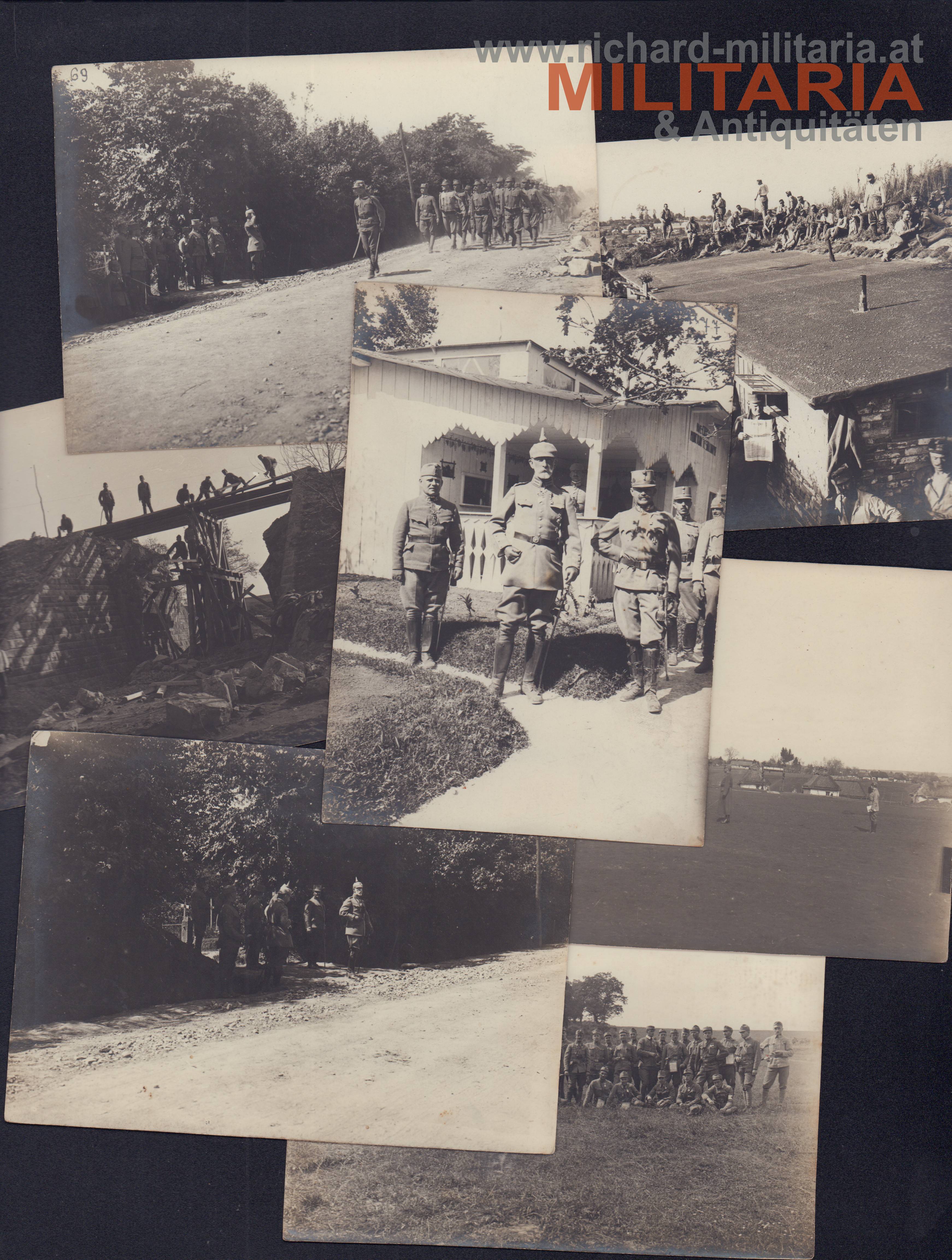 7 Fotos – Russische Front/Galizien – GenObst. Graf v. Bothmer – k.u.k. Armee