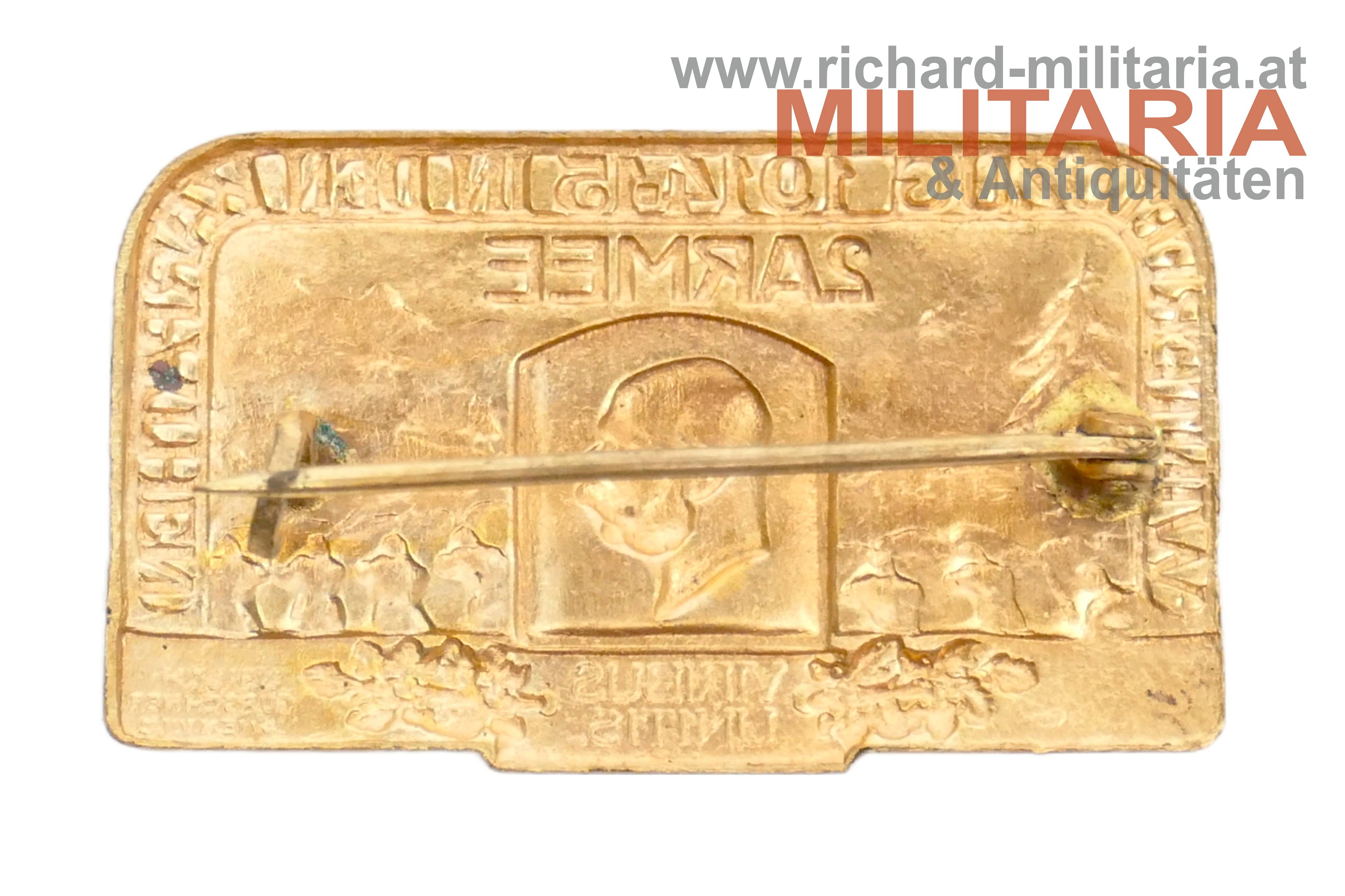 k.u.k. Kappenabzeichen - 2. Armee - Winterfeldzug i. d. Karpathen - 1914-15