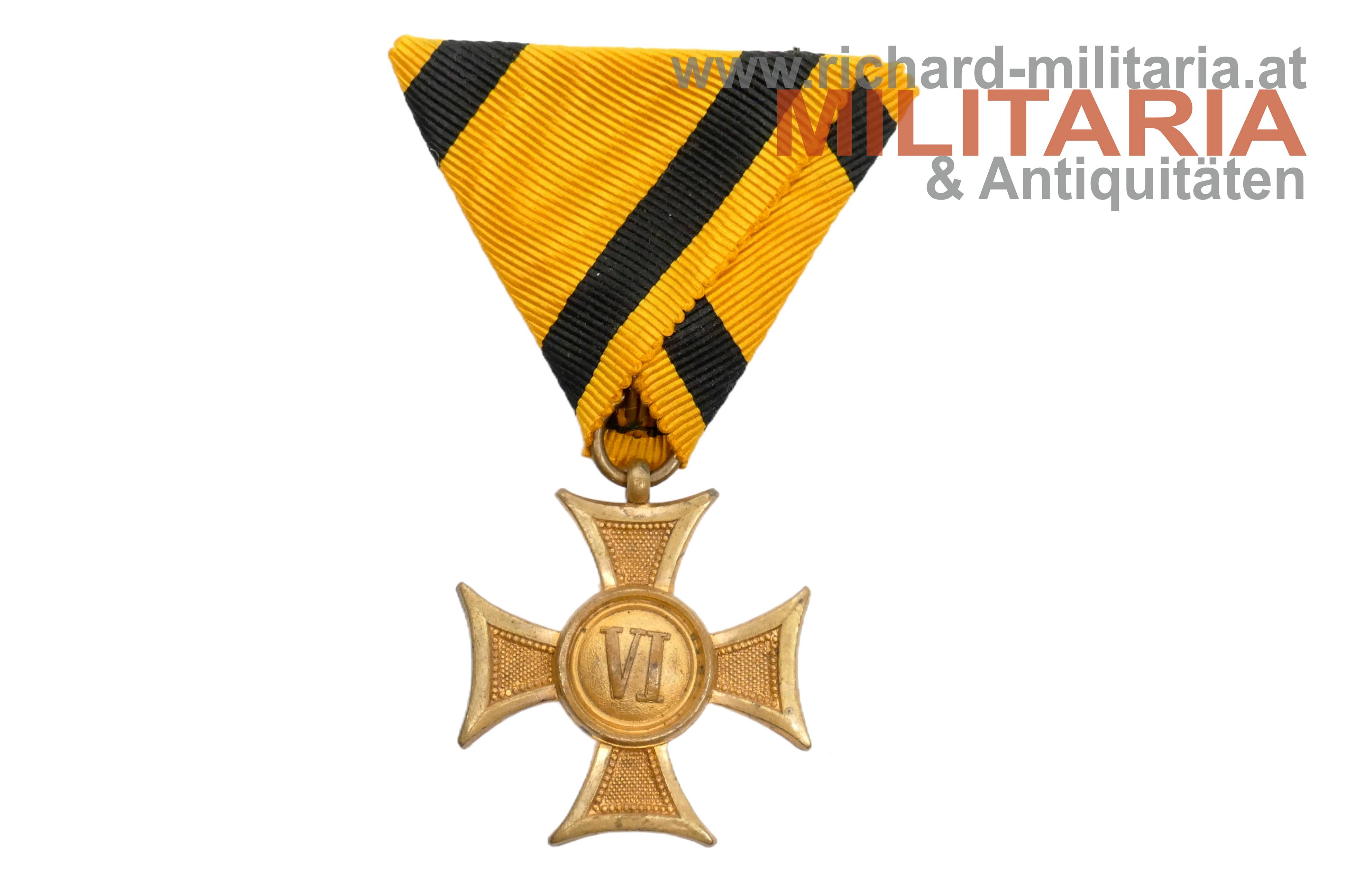 k.u.k. Militärdienstzeichen Mannschaft 3. Klasse "VI" (6 Jahre)