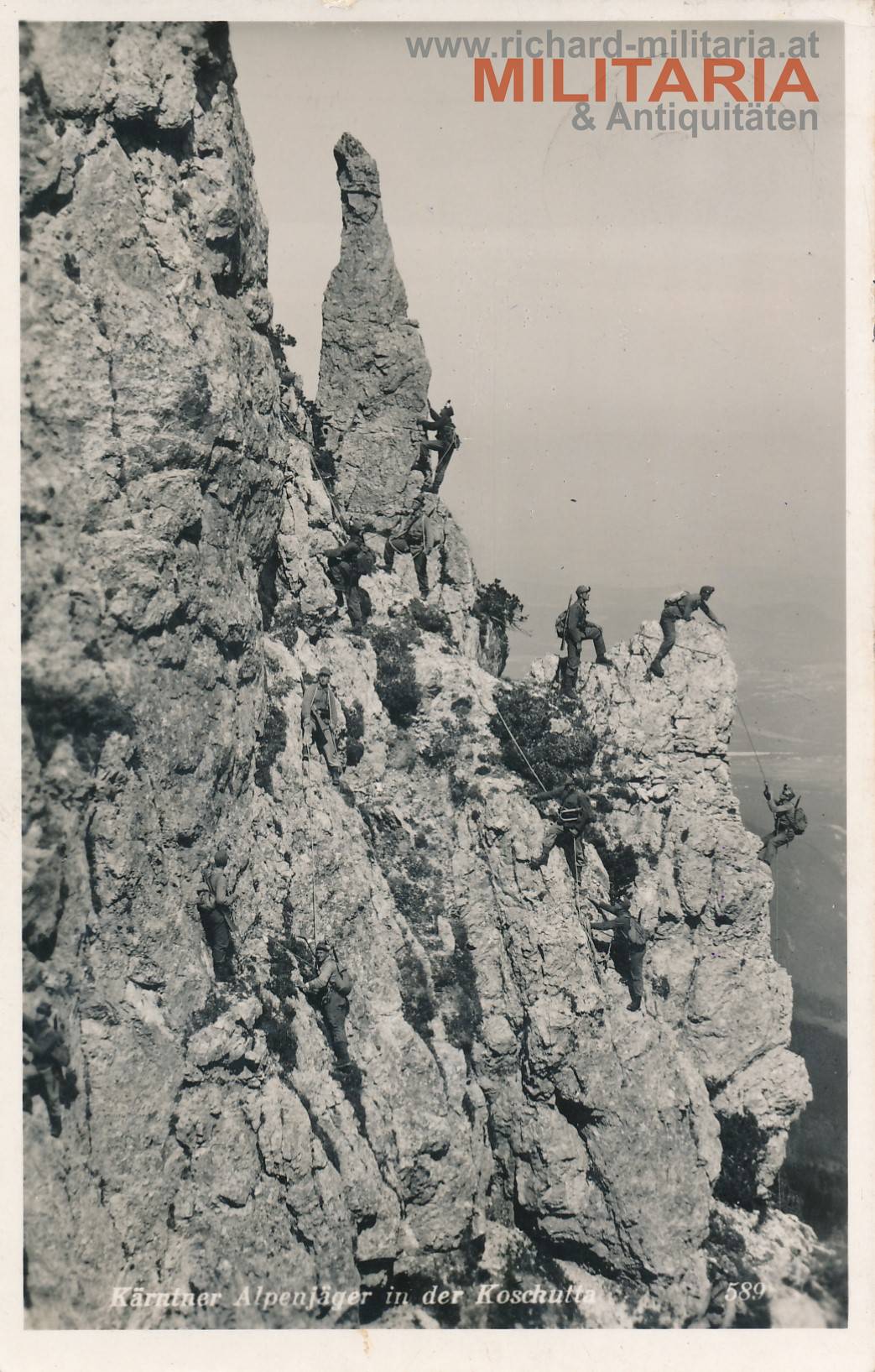 PK - Kärntner Alpenjäger in der Koschutta - 1939