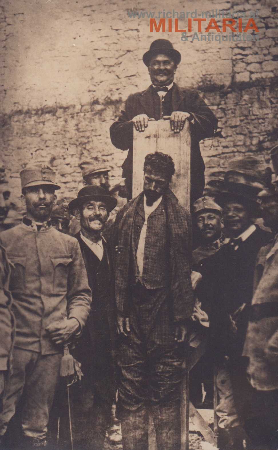 k.u.k. PK - Cesare Battisti nach seiner Hinrichtung