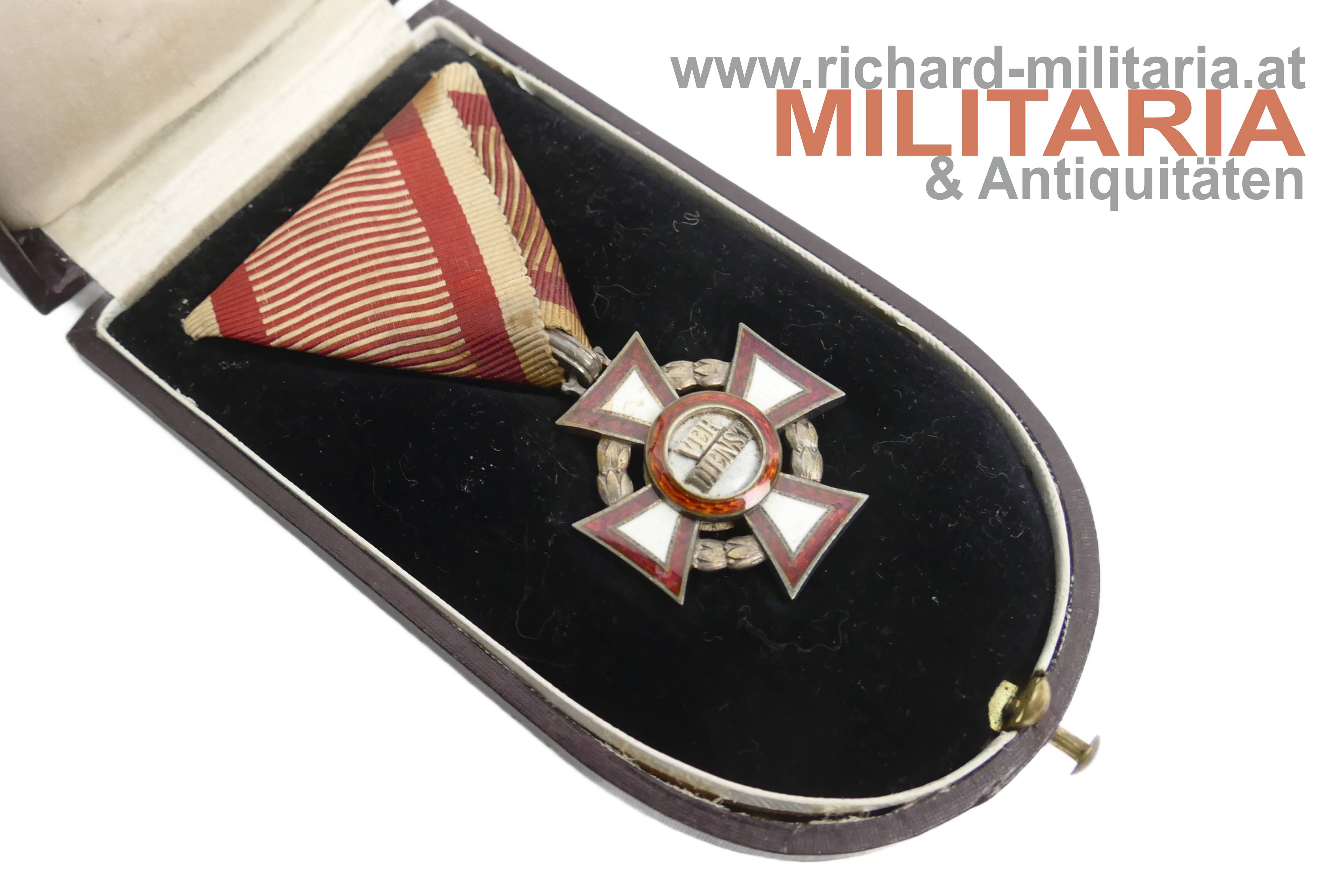 k.u.k. Militärverdienstkreuz 3. Klasse mit KD im Etui