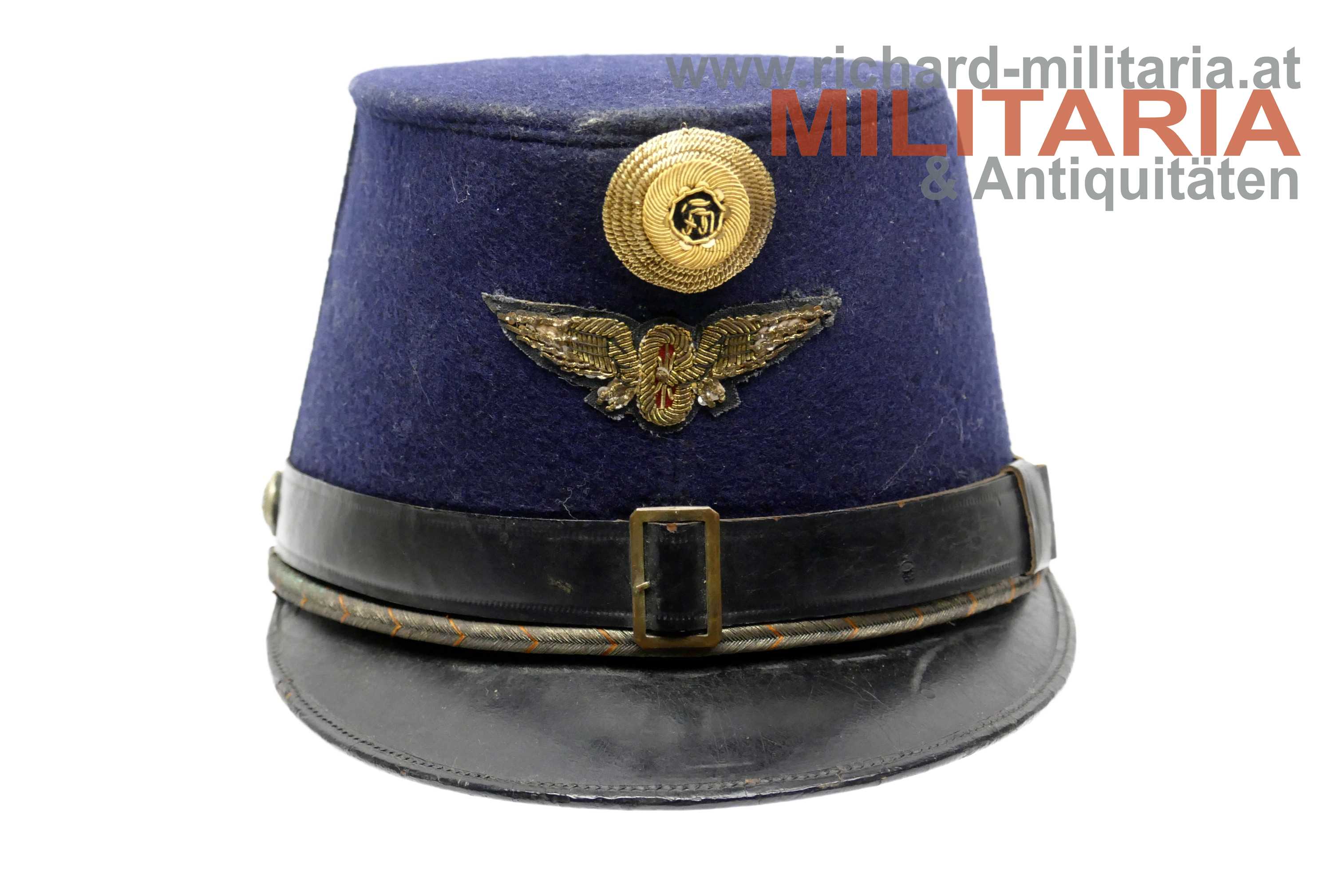 k.k. blaue steife Kappe für Staatsbahnbeamte