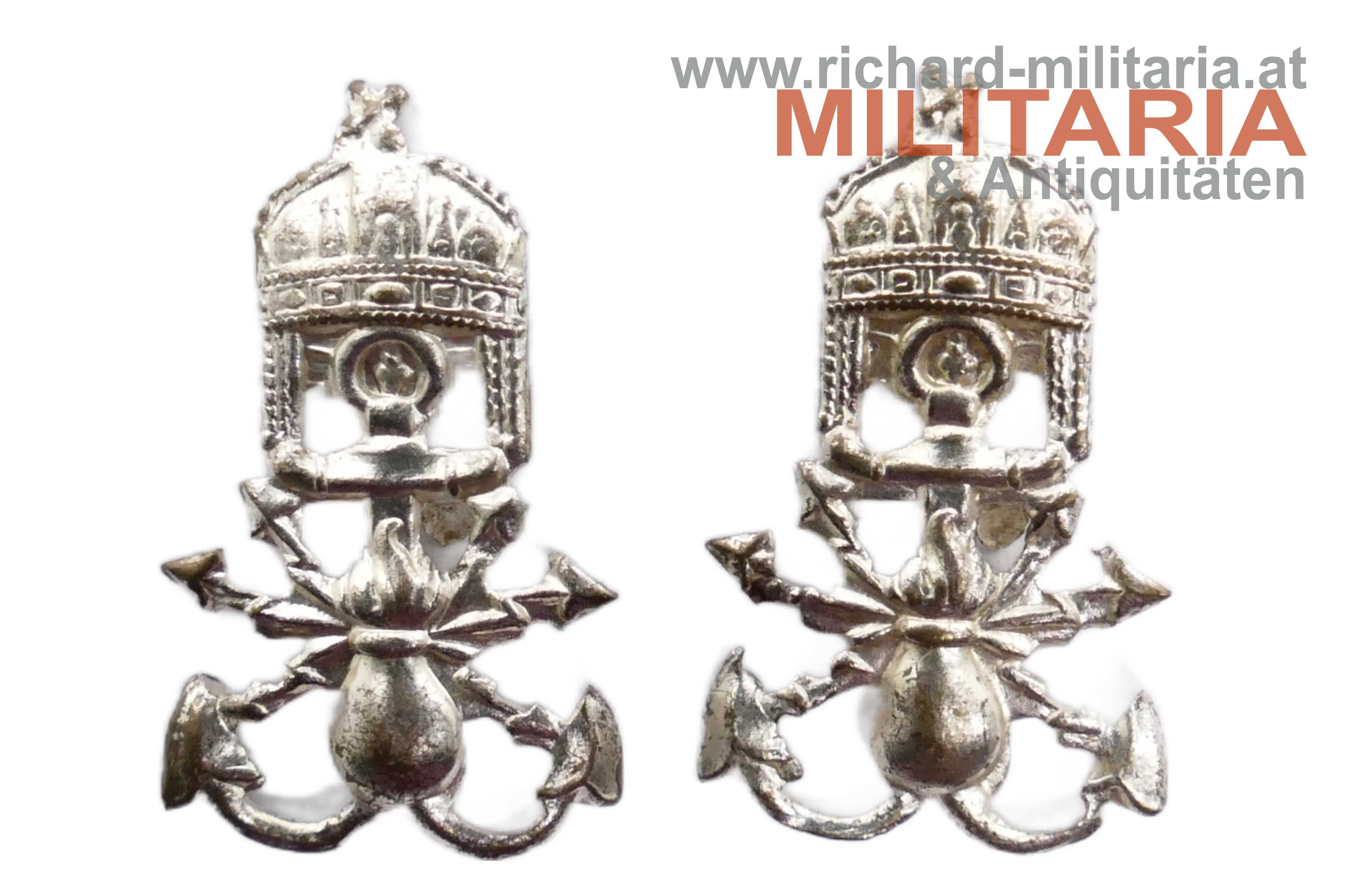 kgl. ungar. Honvéd - Kragenspiegelauflage PIONIER 