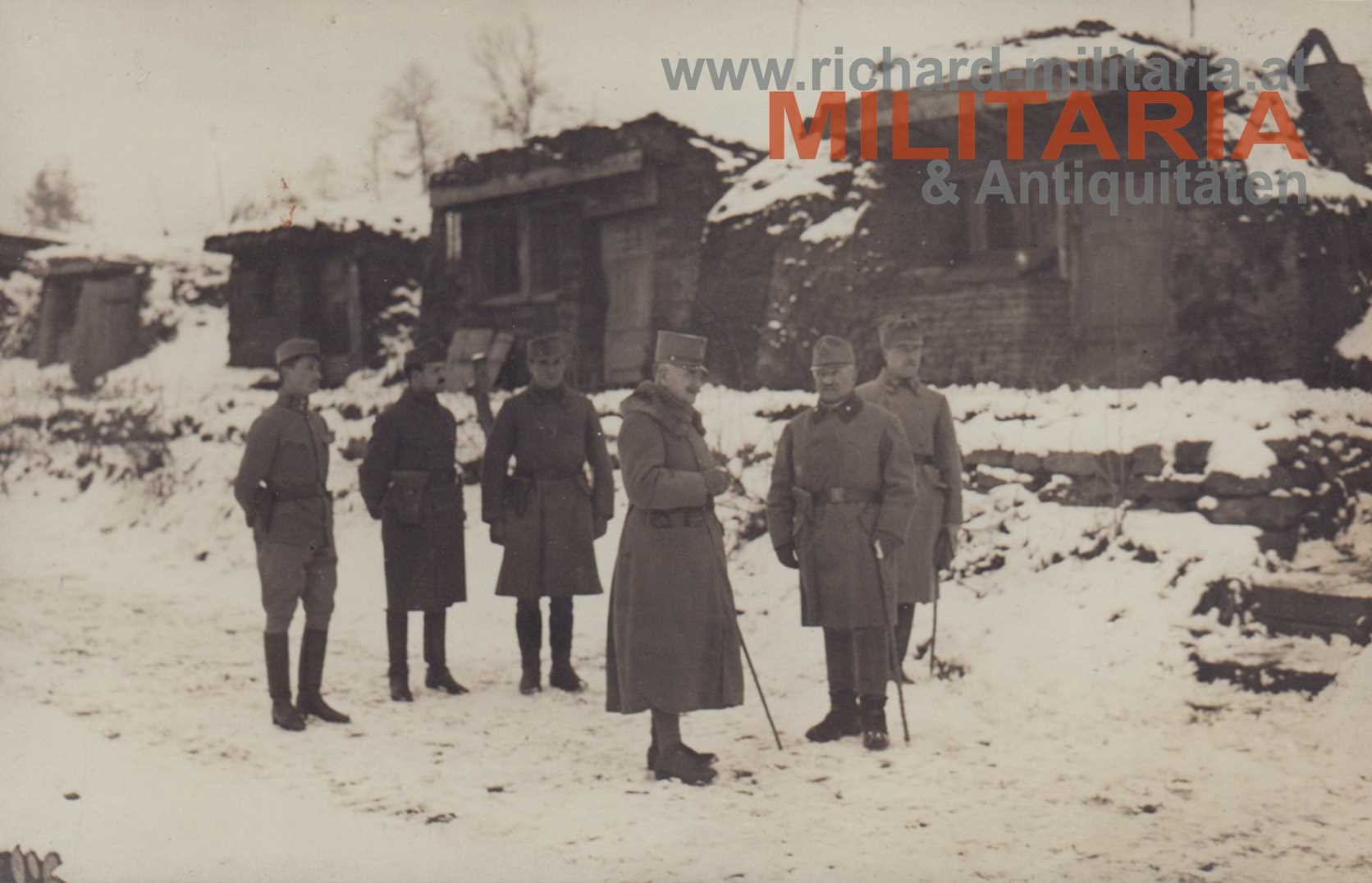k.u.k. IR 67 – Oberst Kleinschrodt m. FZM Goglia Februar 1918 - Ukraine – Wolhenien