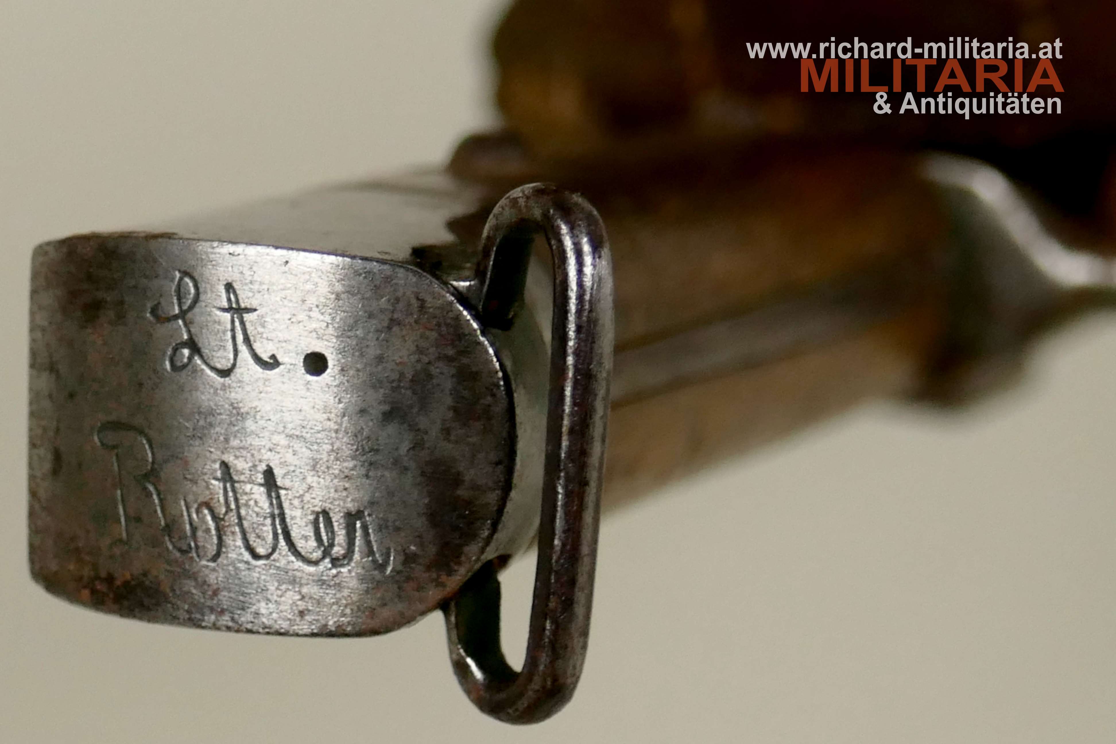Messerbajonett M1895 - Offizier - Lt. Ritter - umgearbeitet