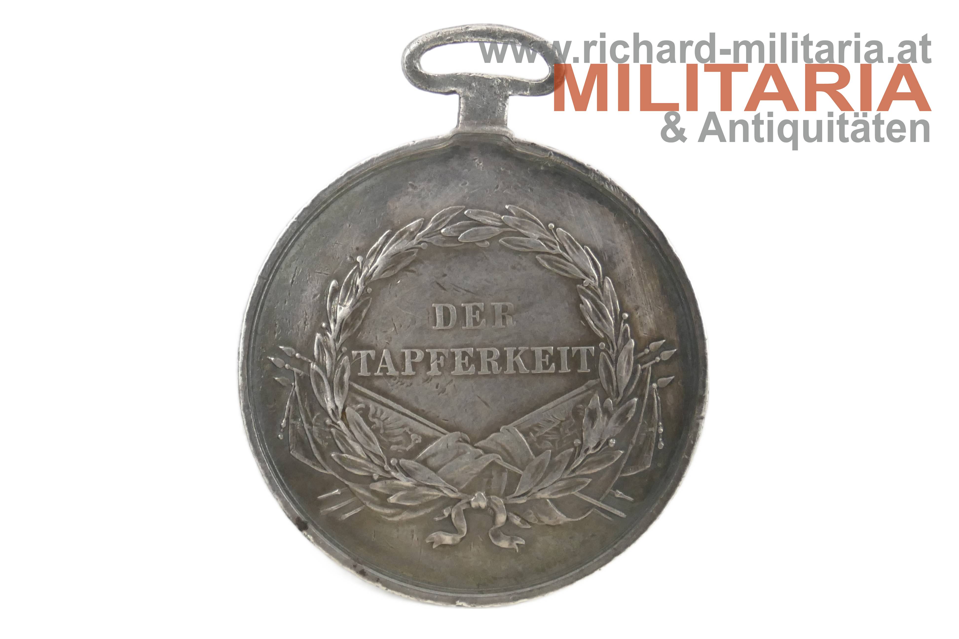 Silberne Tapferkeitsmedaille 1. Klasse Kaiser Franz Joseph - 1. Typ (1848-1859) 