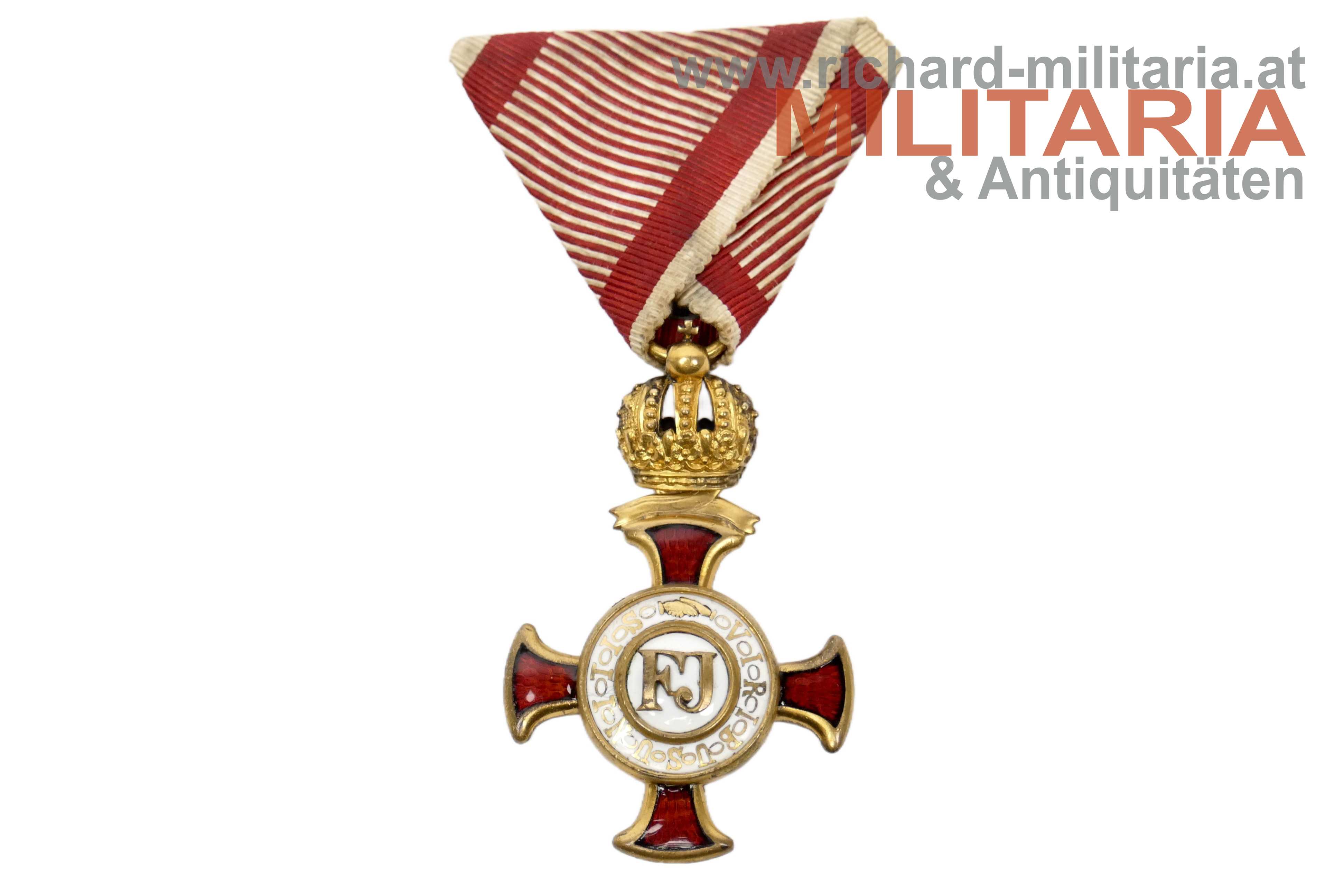 k.u.k. Goldenes Verdienstkreuz m. d. K. - HUW