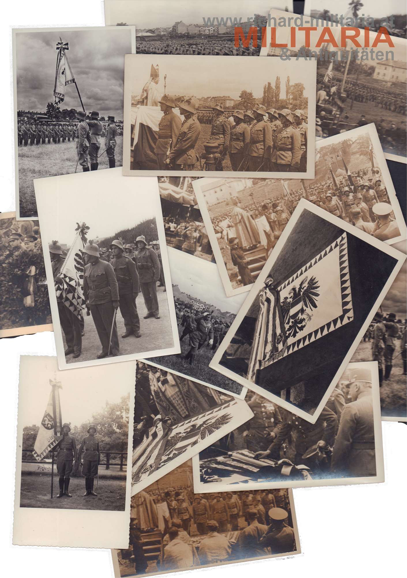 Bundesgendarmerie 1933 - Fahnenweihe / Fotokonvolut