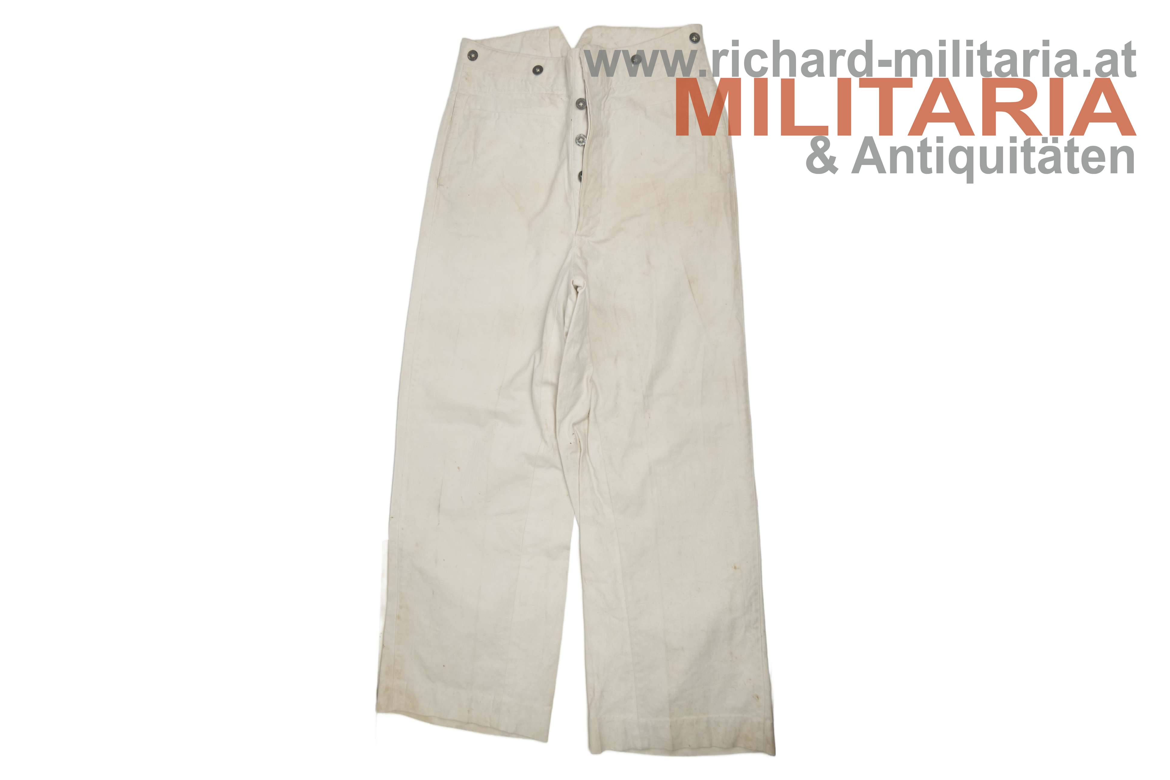 k.u.k. Kriegsmarine - Hose zur weißen Jacke für Mannschaften