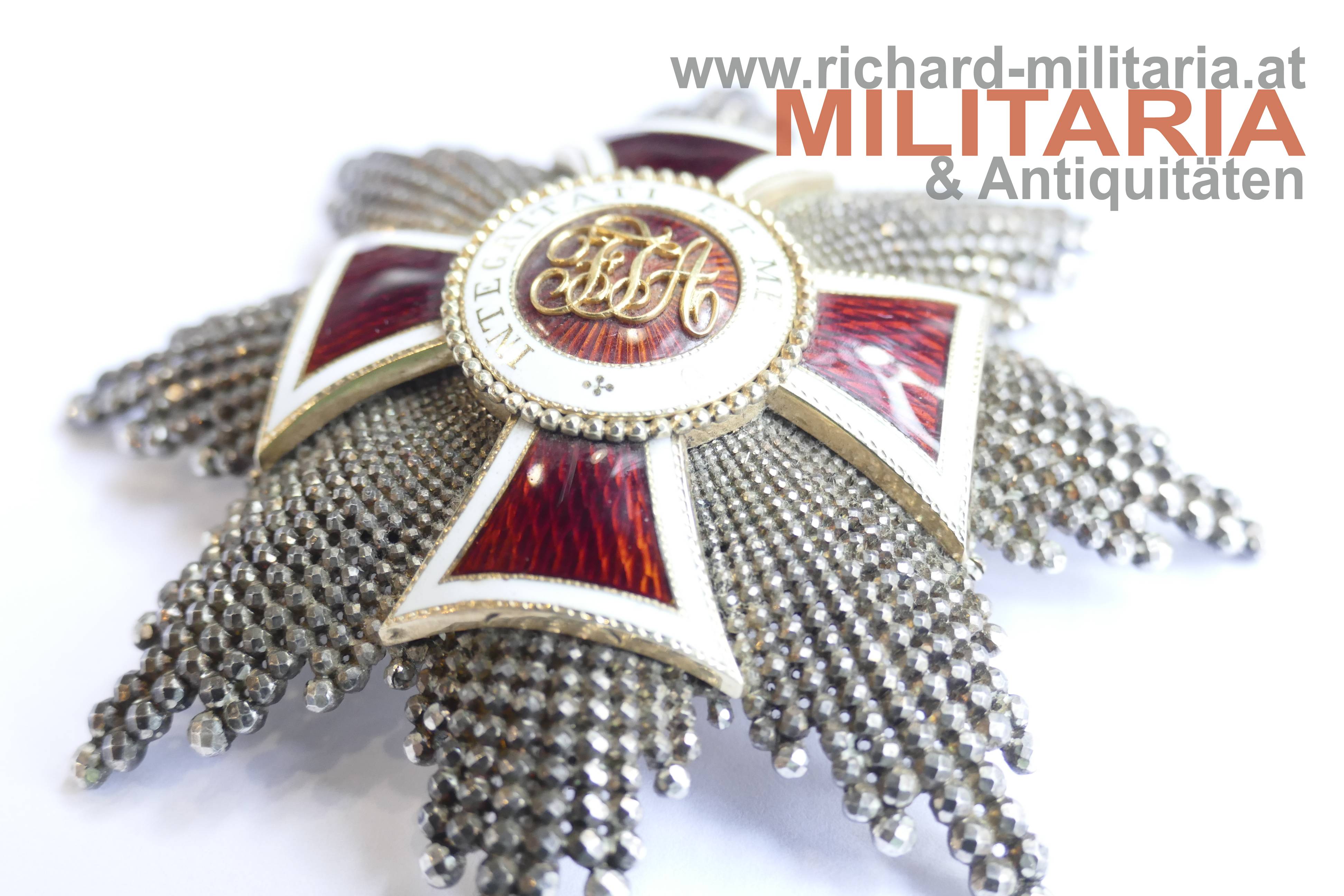 kaiserlicher Leopold-Orden - Bruststern zum Großkreuz