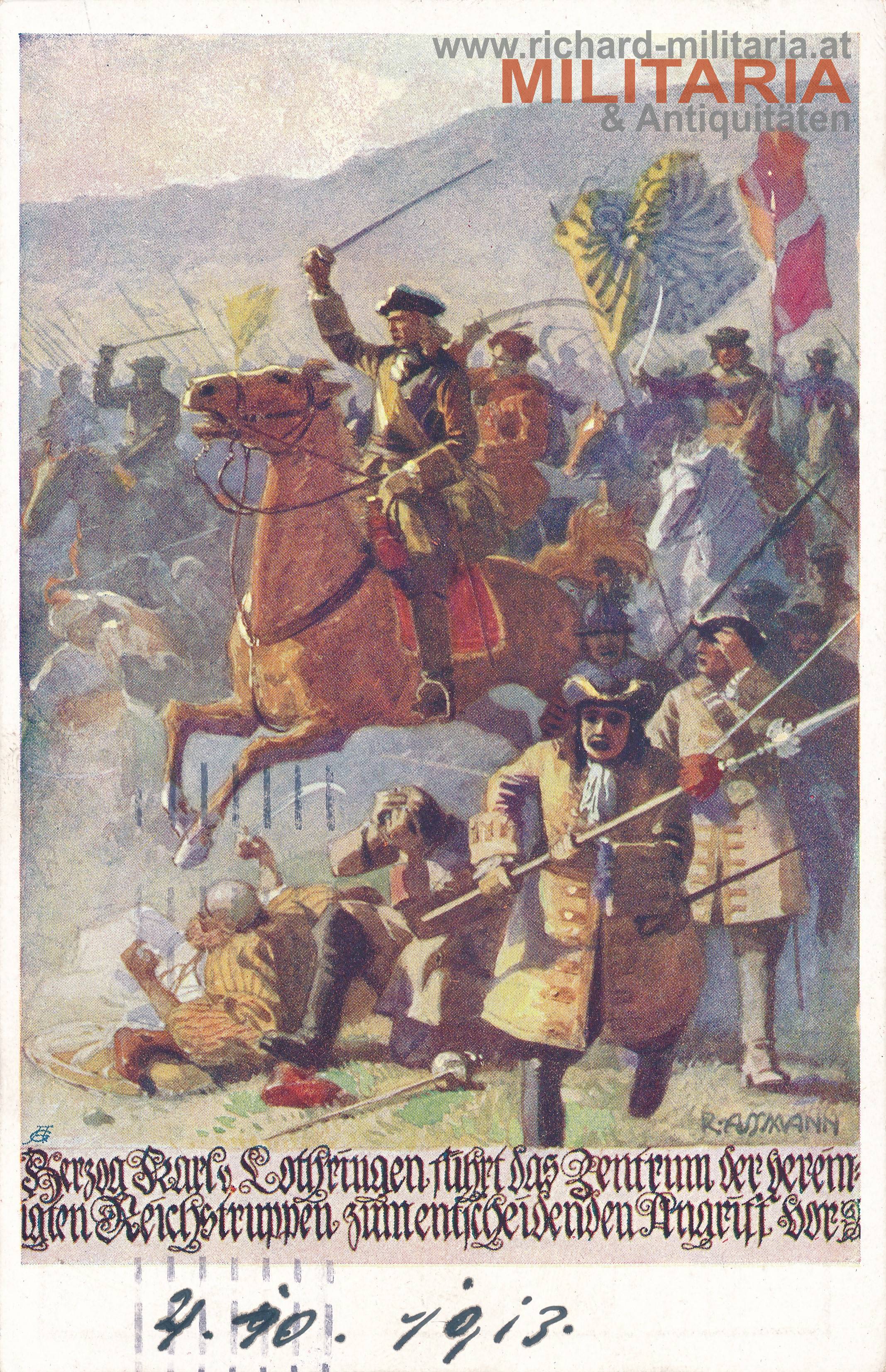 PK - Herzog Karl v. Lothringen führt die vereinten Reichstruppen