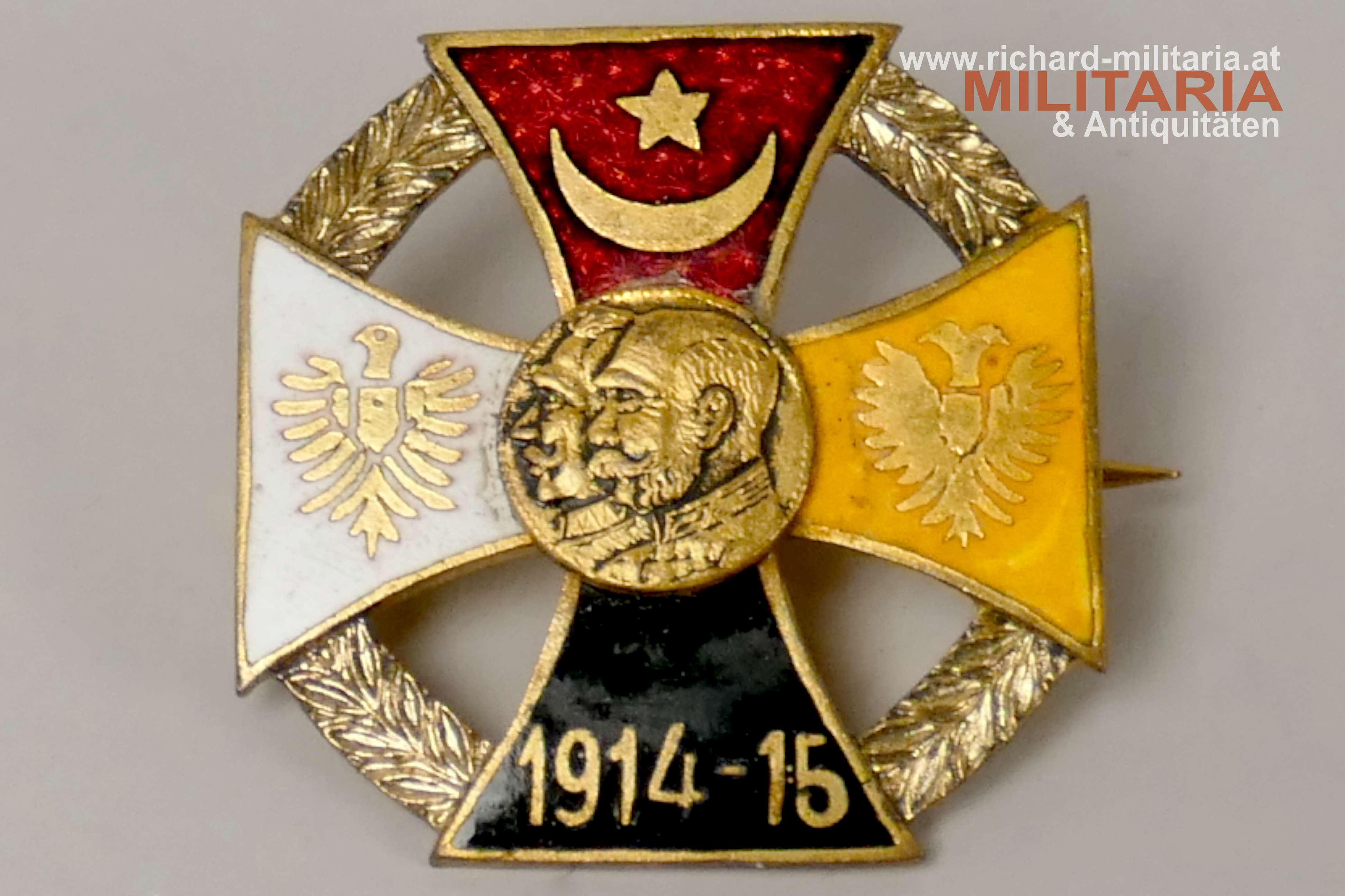 k.u.k. patriotisches Abzeichen - Österreich - Deutschland - Türkei