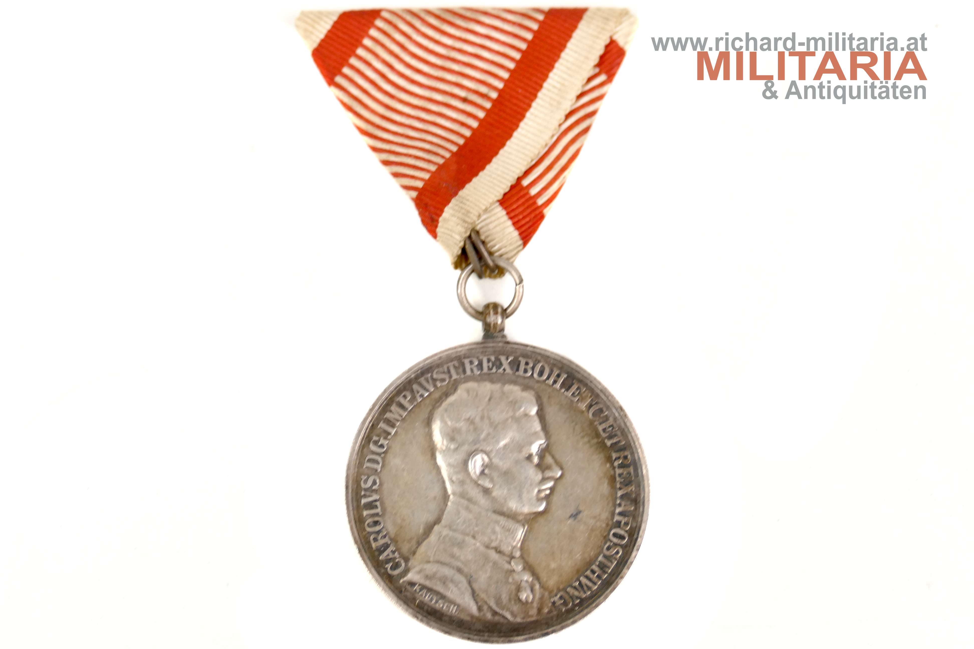 k.u.k. Silberne Tapferkeitsmedaille 1. Klasse Kaiser Karl