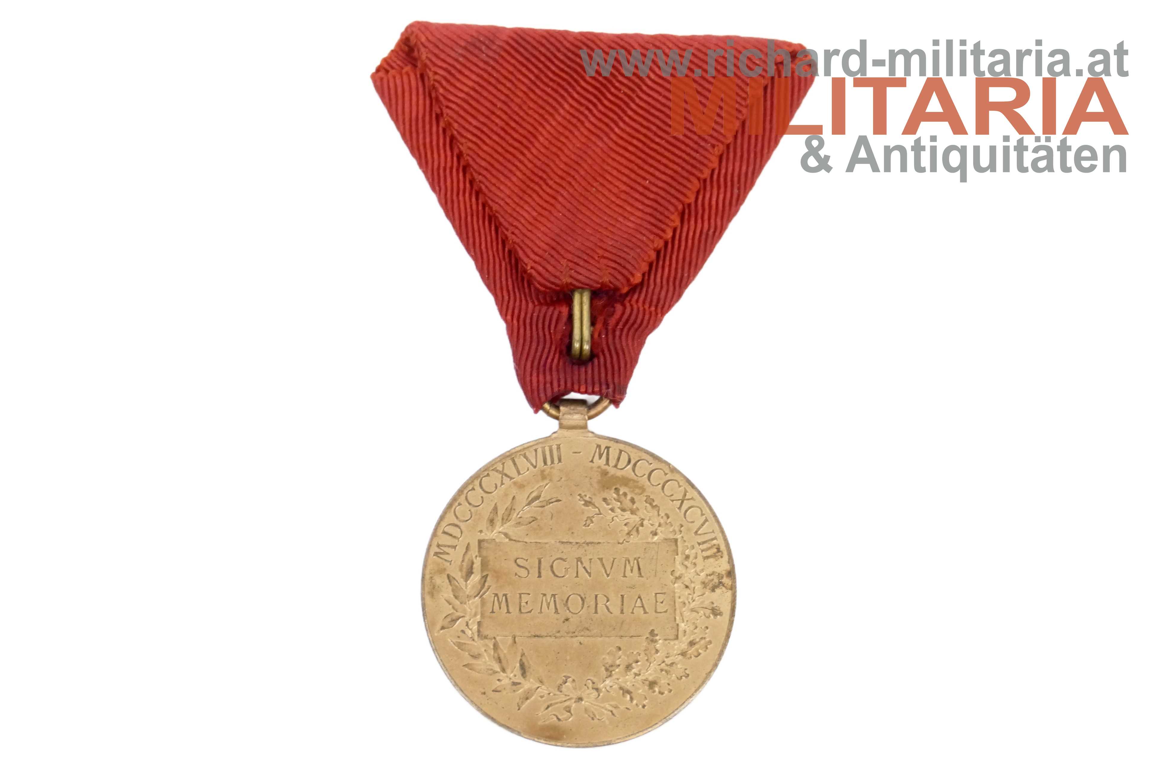 k.u.k. Bronzene Jubiläumsmedaille - Signum Memoriae