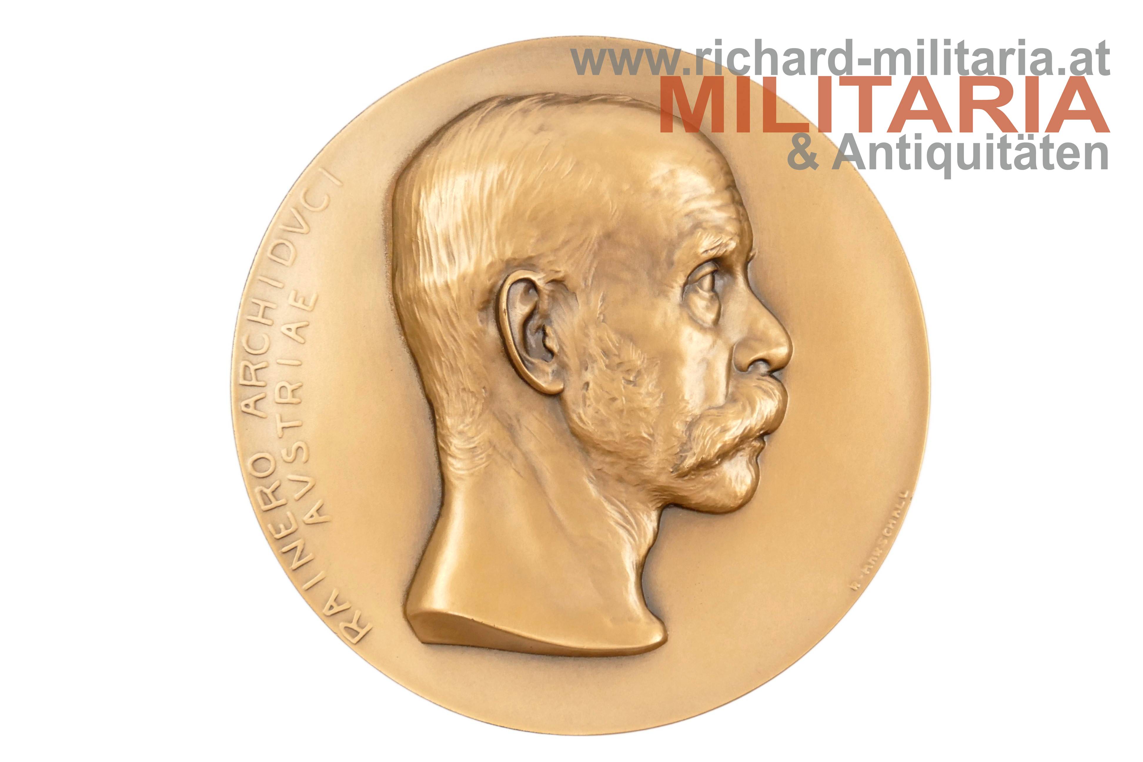 k.u.k. Medaille - Erzherzog Rainer - 50 jähr. Jubiläum als Kurator