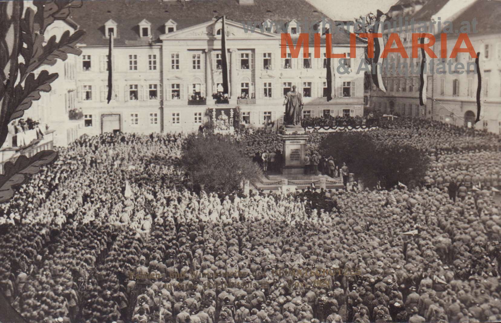 Heimatschutz in Graz - Fahnen- und Wimpelweihe 12. Nov. 1929 (Freiheitsplatz)