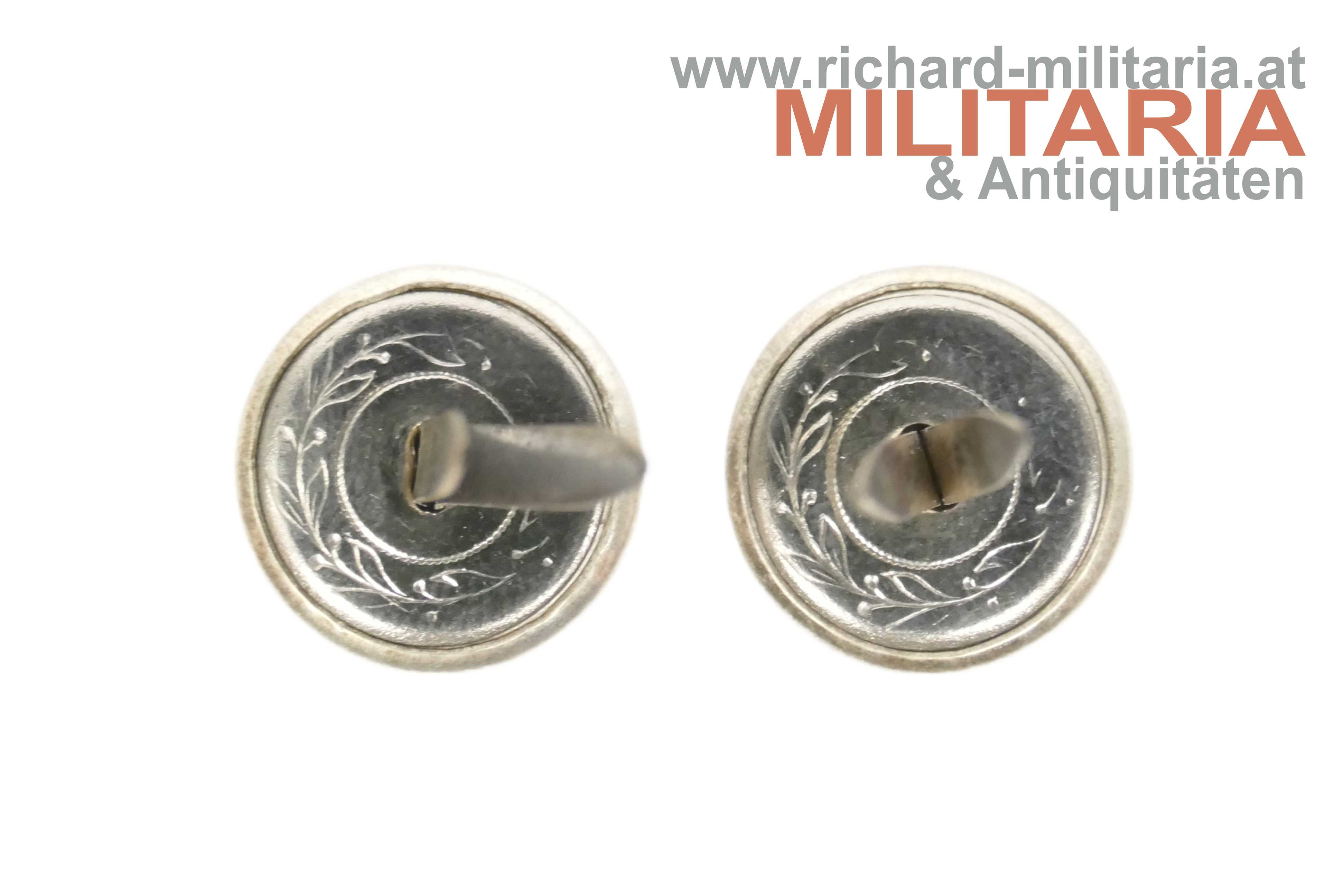 k.u.k. Kappenknöpfe "9." Silber