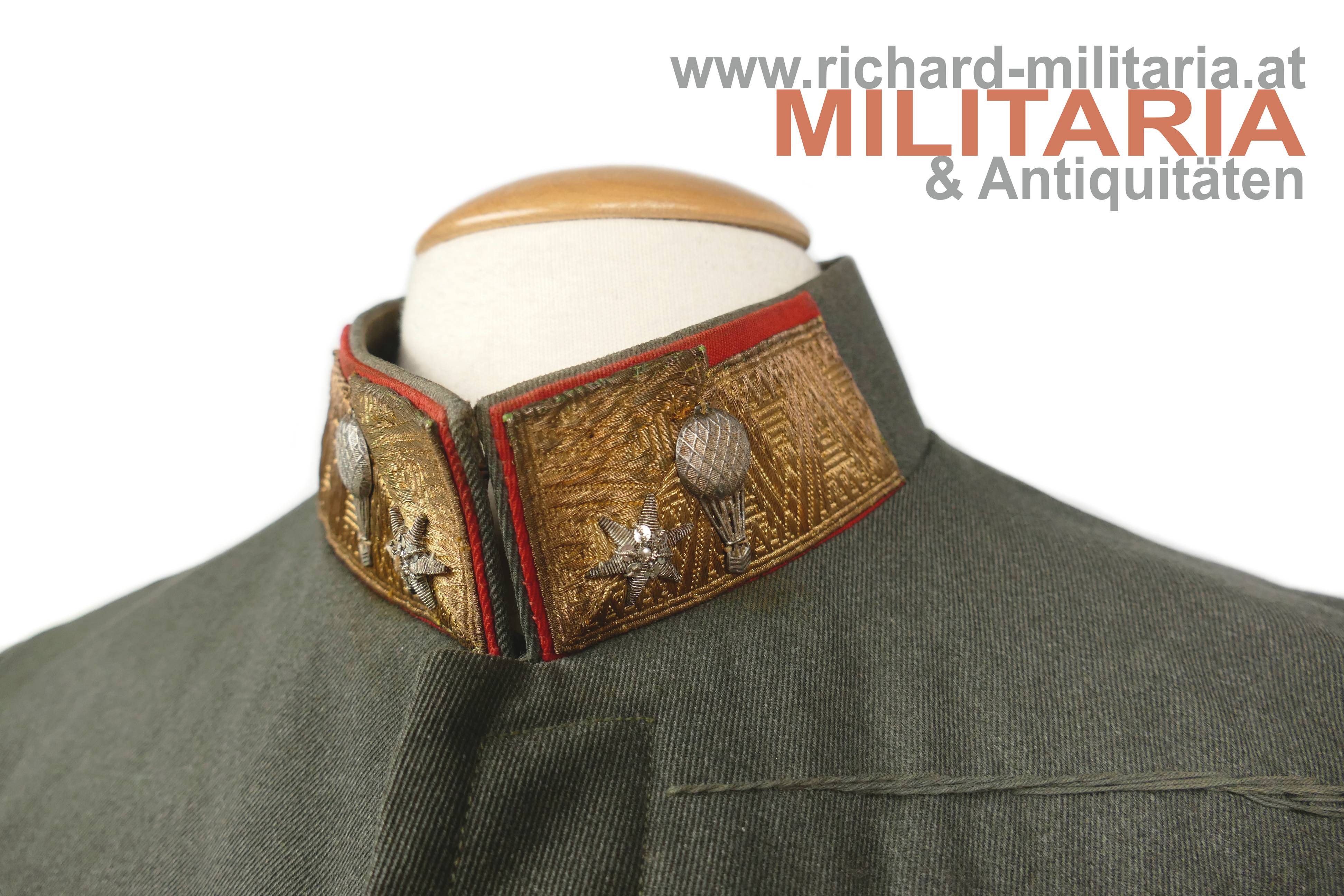 k.u.k. feldgraue Bluse M1915 - Major der Luftfahrttruppe