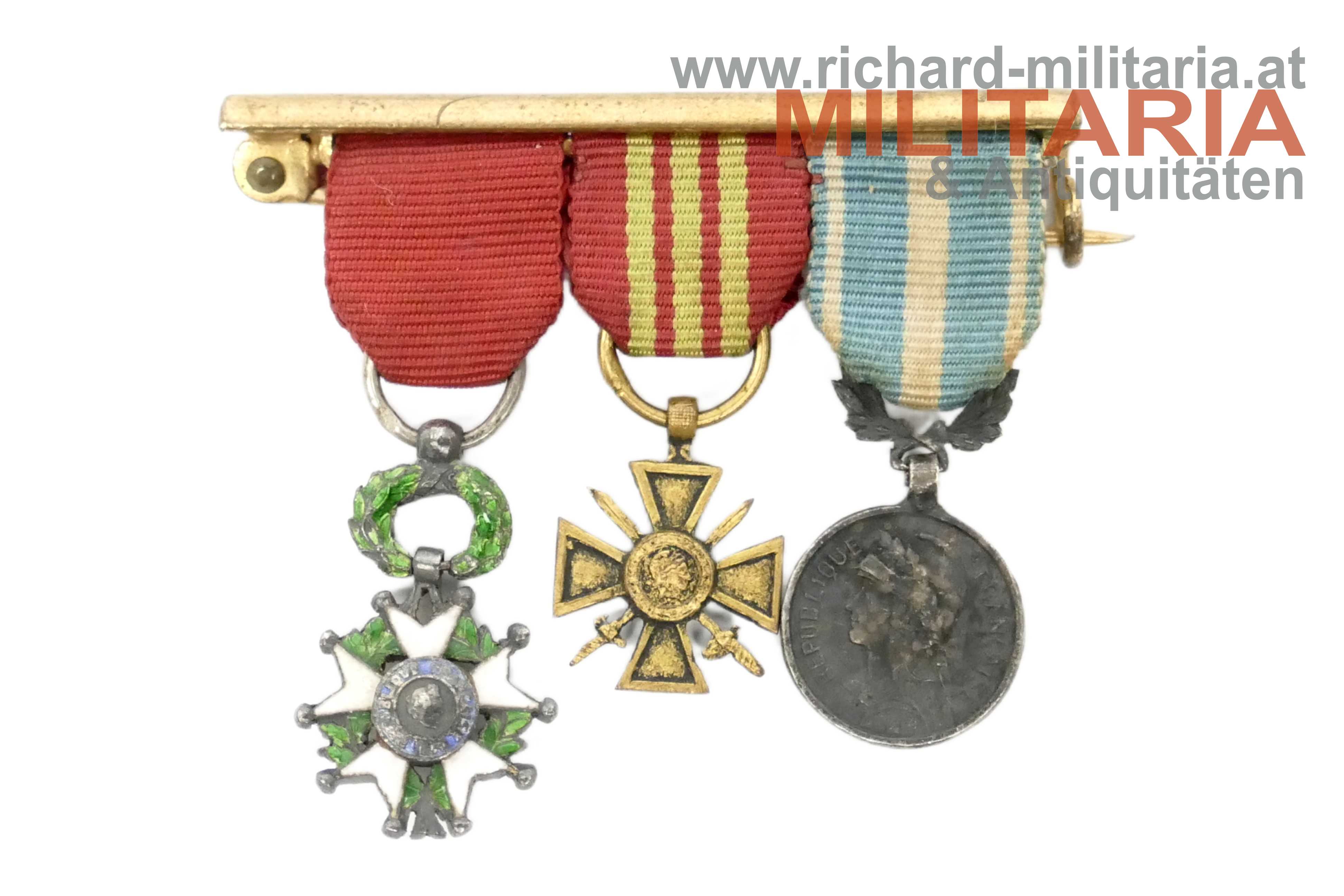 Frankreich - Miniaturspange 3-teilig