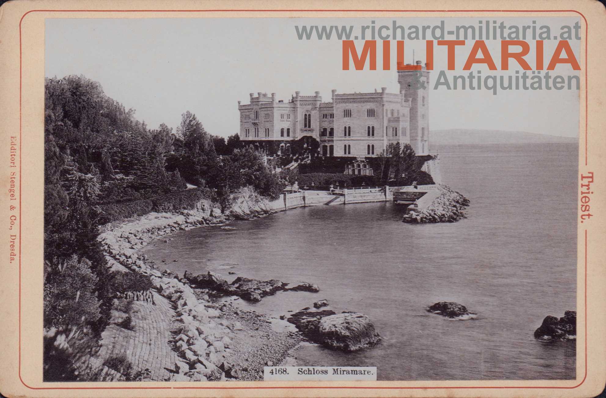 k.u.k. Foto - Triest; Schloss Miramare