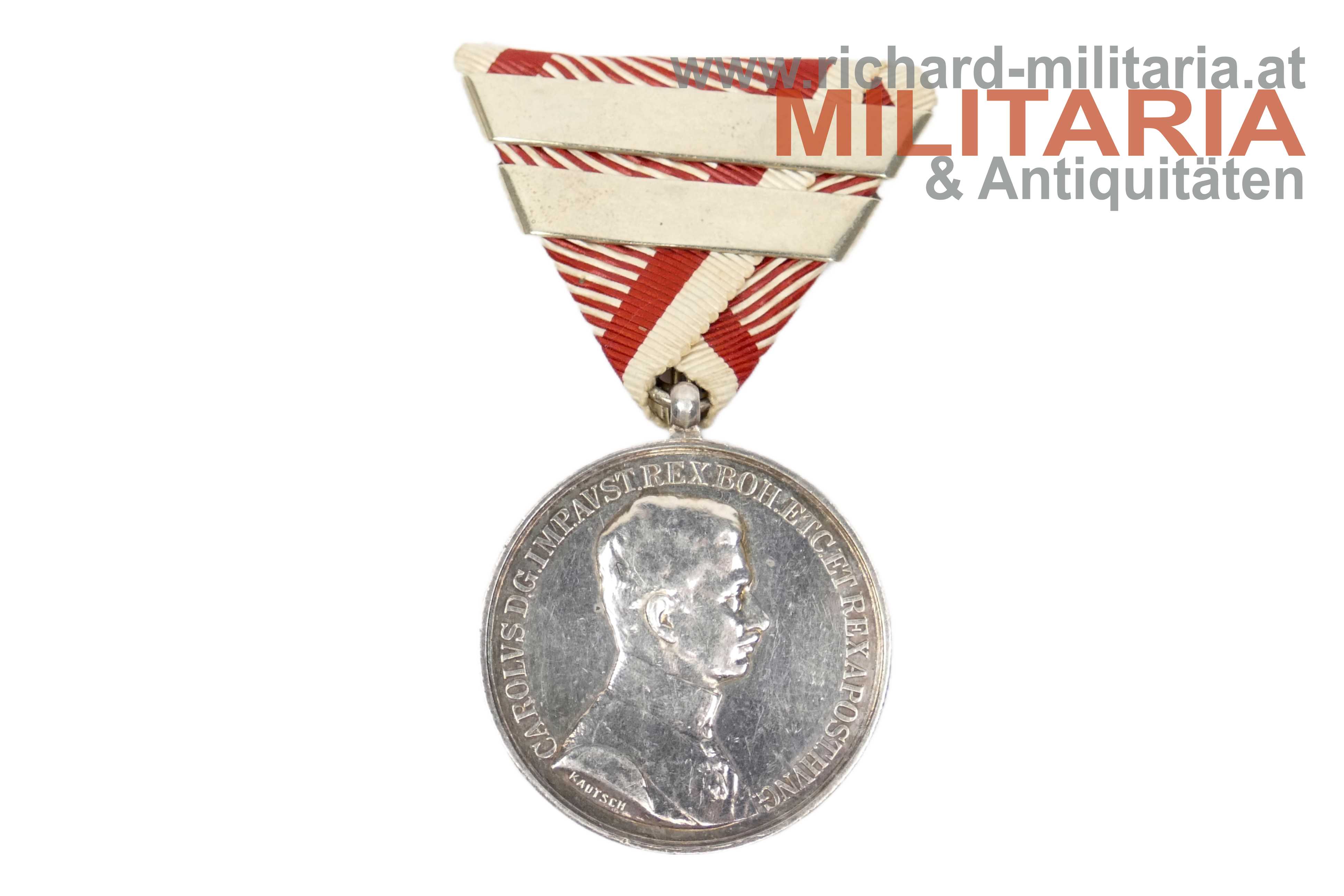 k.u.k.  Silberne Tapferkeitsmedaille I. Klasse "Karl" - 3. Verleihung