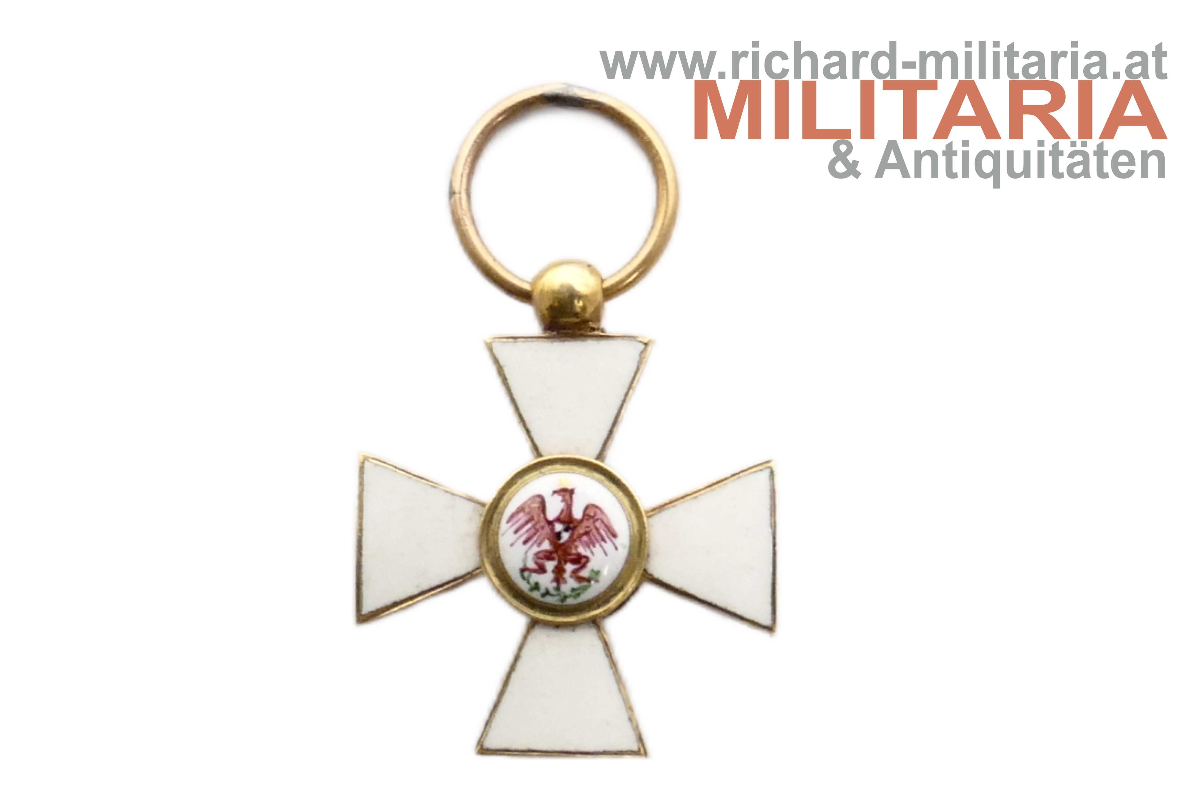 Preussen - Roter Adler-Orden - MINIATUR - GOLD - Fertigung vor 1855