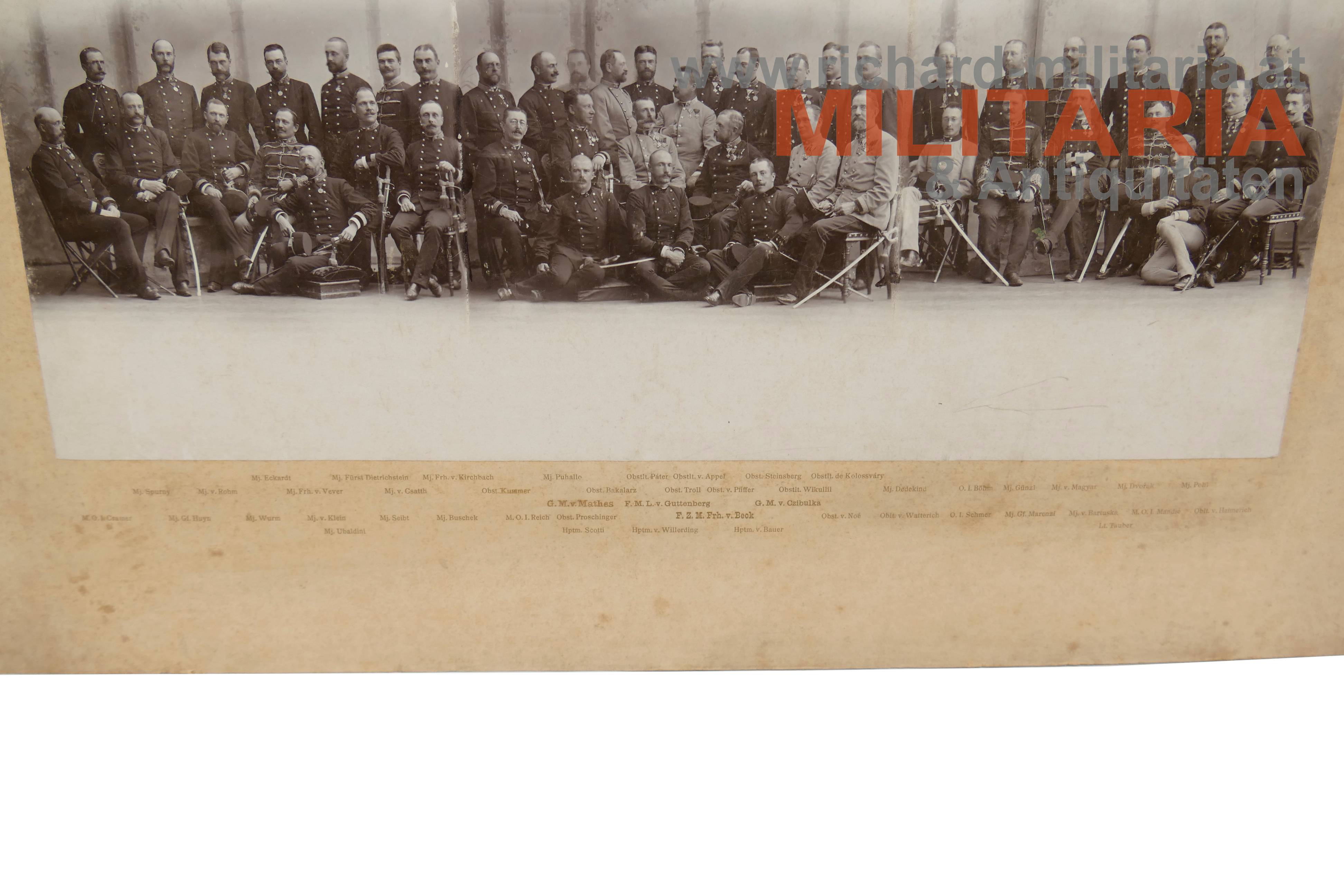 k.u.k. Foto - Große Generalstabsreise 1895