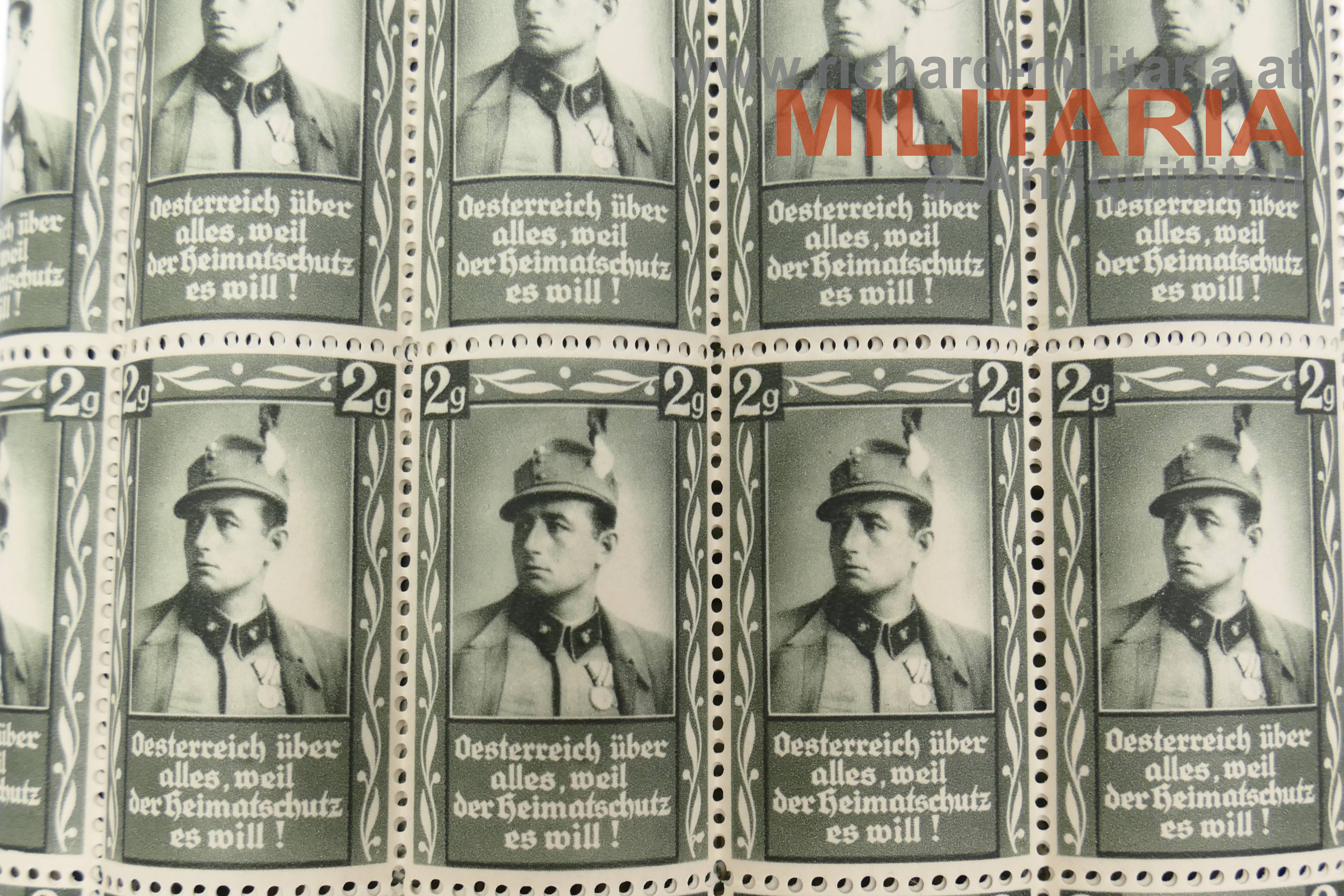Reklamemarken - Starhemberg "Österreich über alles, weil der Heimatschutz es will!"