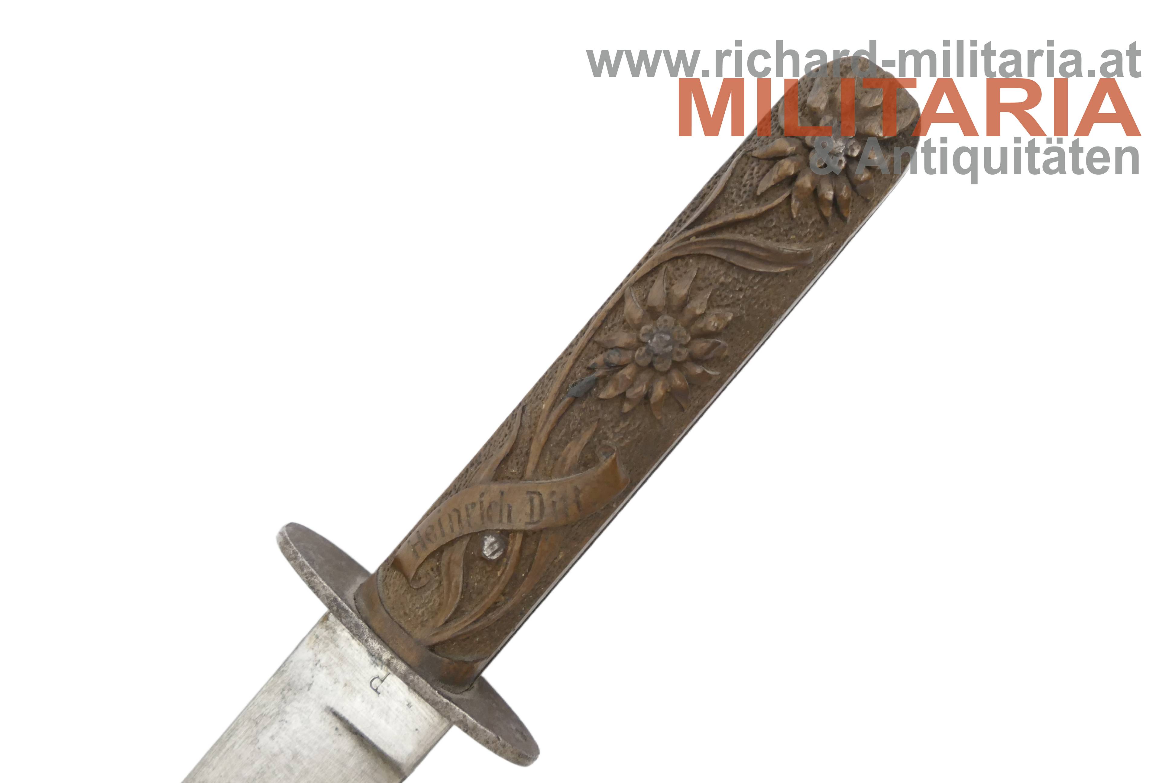 k.u.k. Grabendolch M17 - IR 59 - "Heinrich Ditl." - "Frenzela" - "14. VI. - 30. VI. 1918"