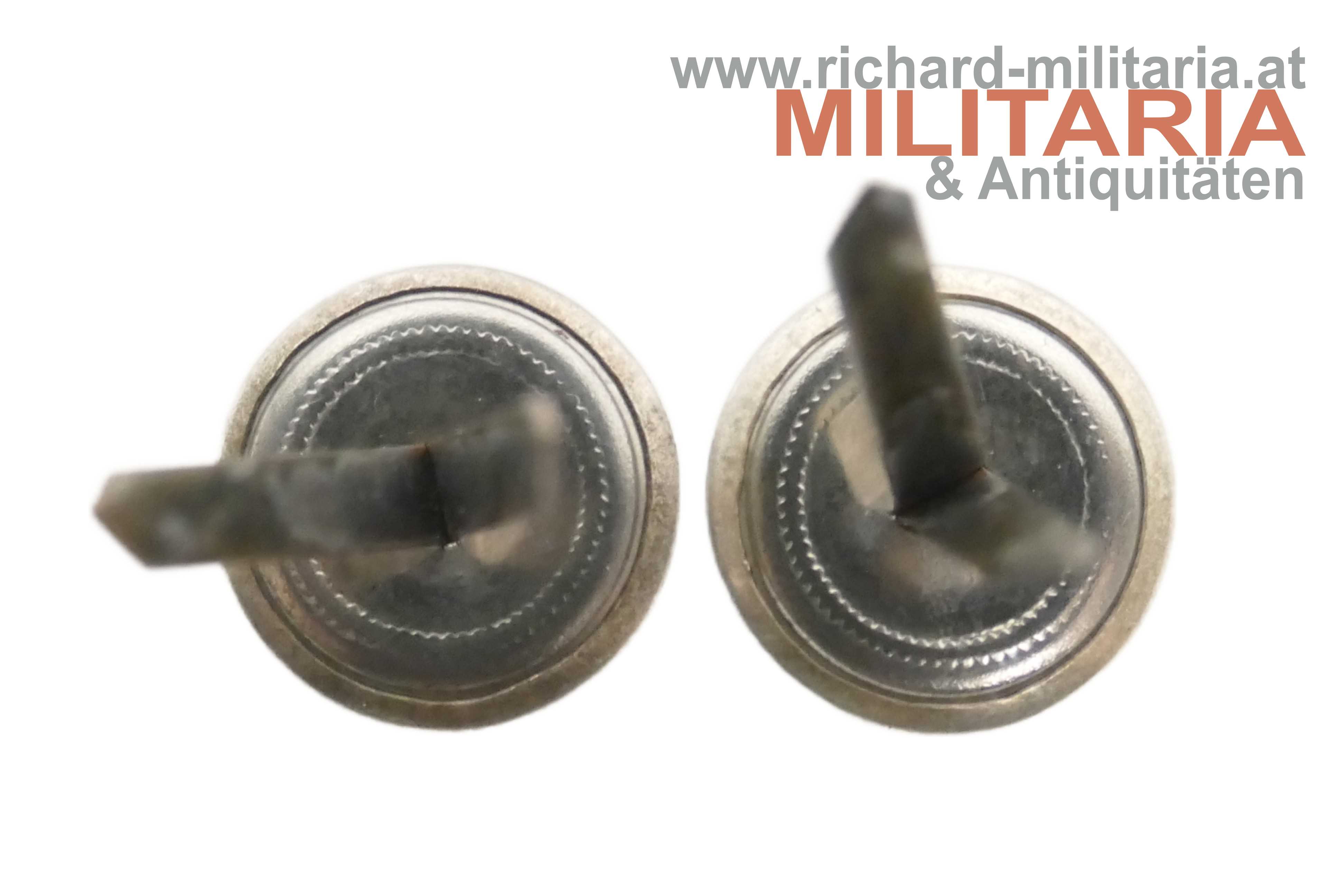 k.u.k. Kappenknöpfe "21" Silber