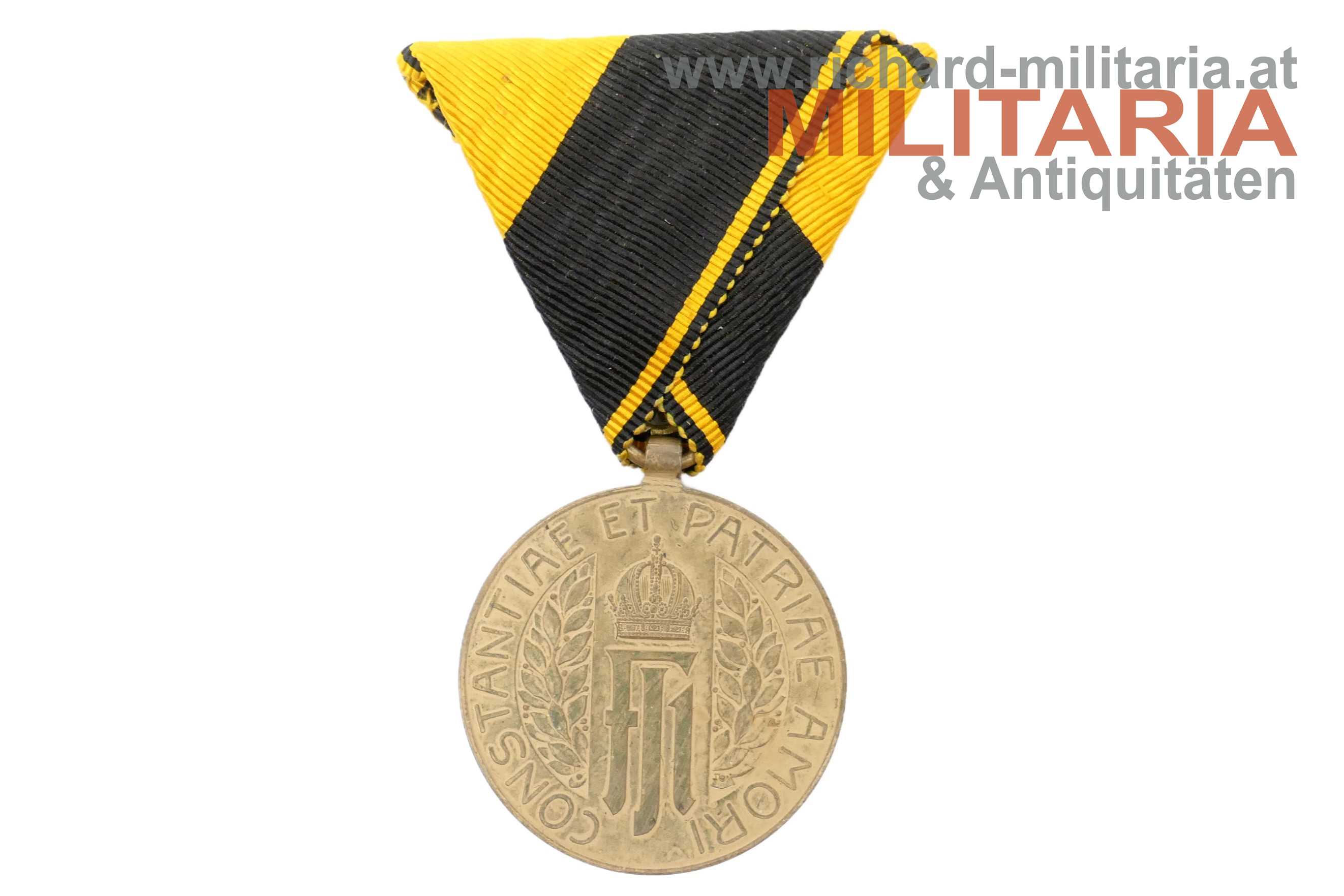 Landsturmmedaille Quinque Lustra (25 Jahre) mit Verkaufsetui