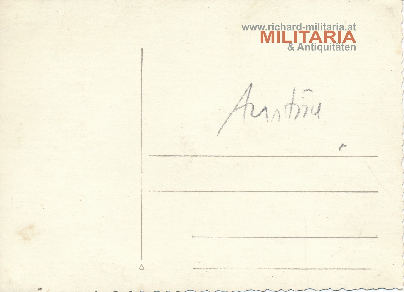 Bundesstaat - Fahnenträger "...Front Haupt ... Fernamt Wien"