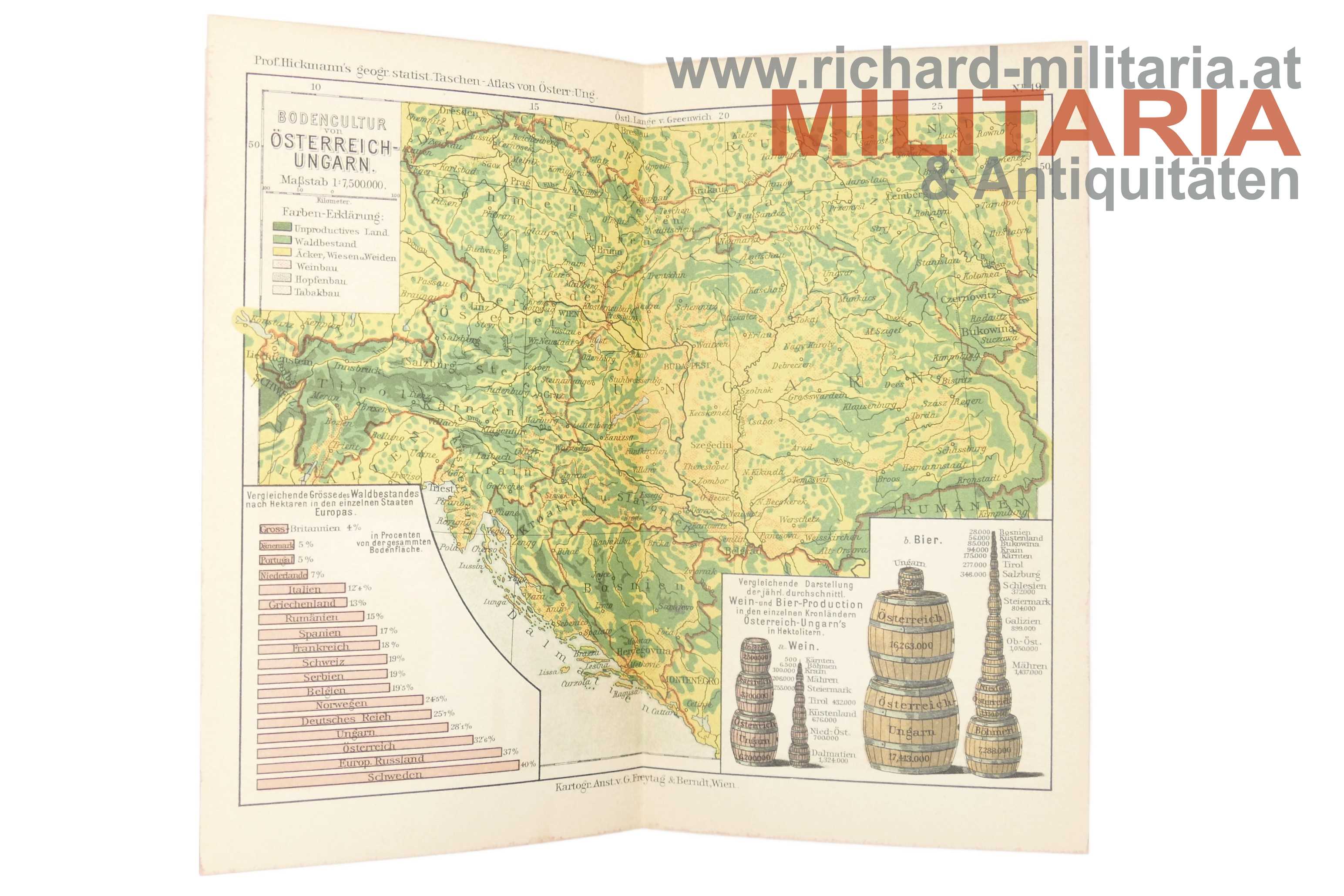 k.u.k. Taschen-Atlas von Österreich-Ungarn - 1895