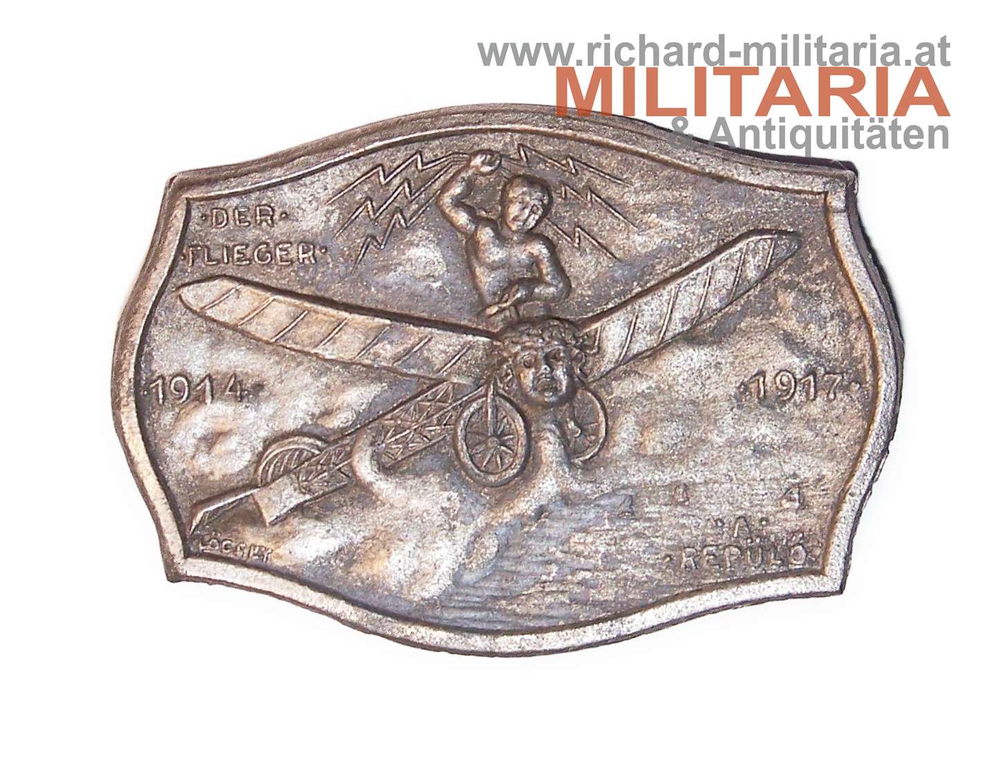 k.u.k. Kappenabzeichen - Der Flieger / A repülő - 1914-1917