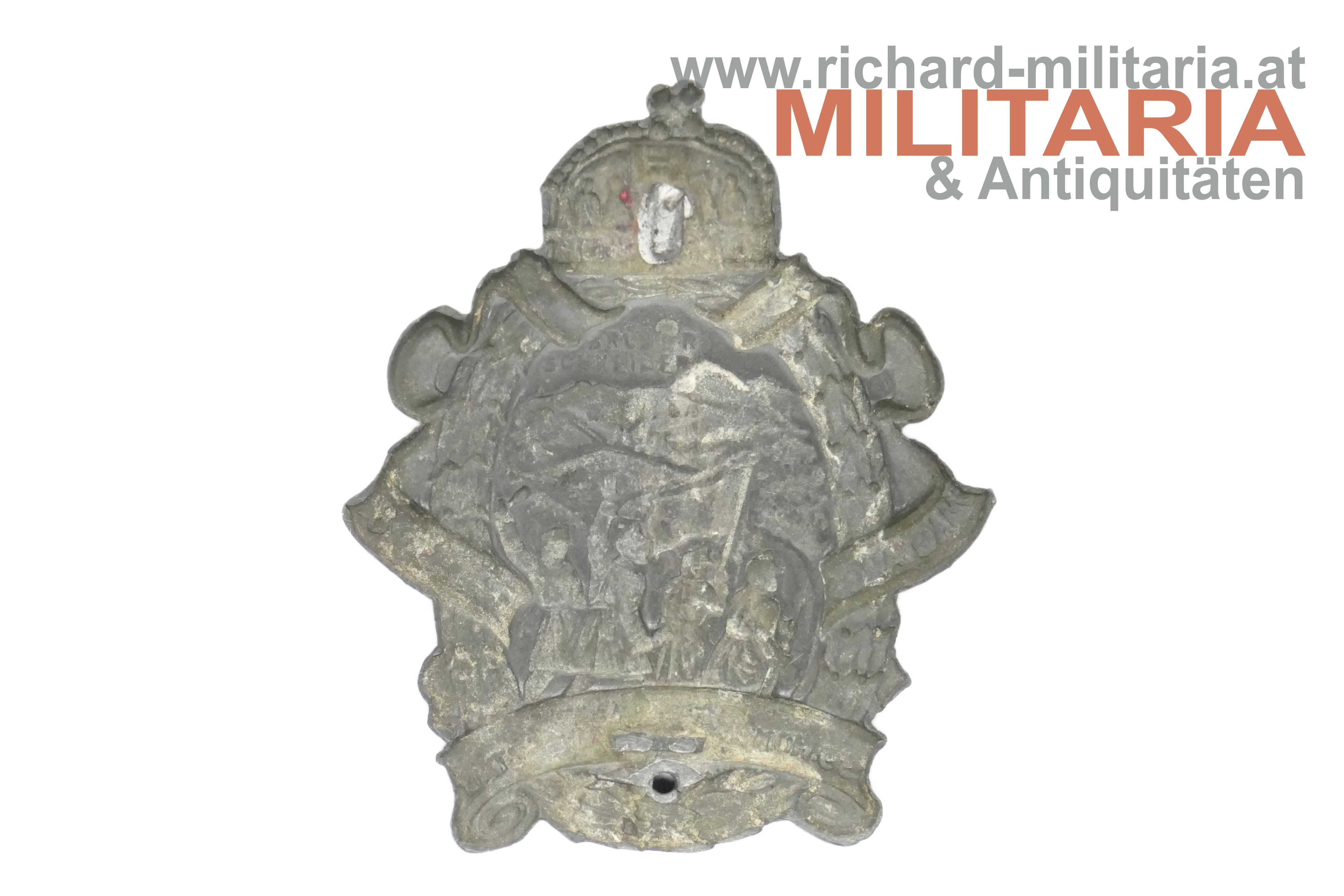 k.u. Kappenabzeichen - Honvéd ITD 39 - 1917