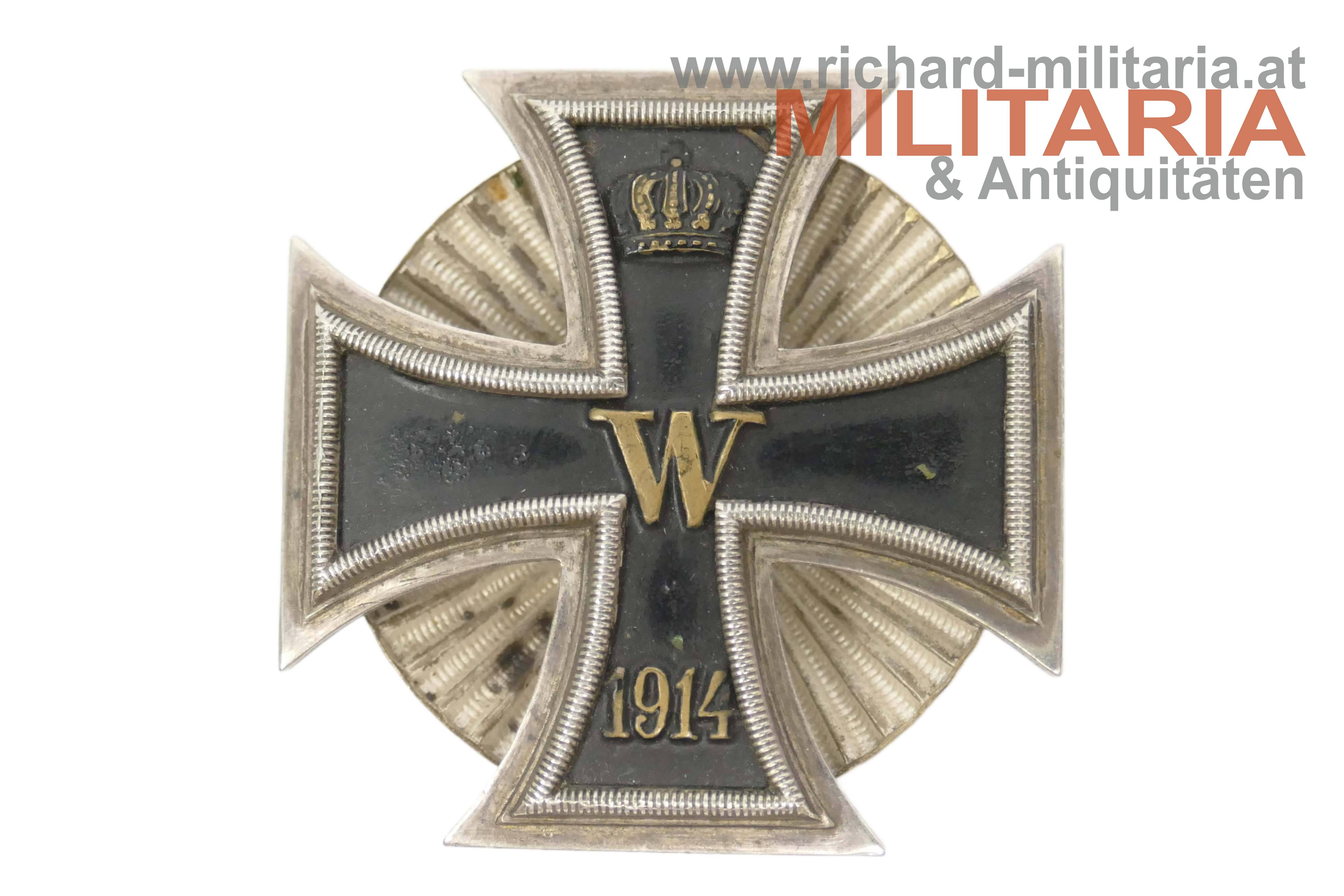 Eisernes Kreuz I. Klasse 1914 (Deumer) - nicht magnetisch mit Schraubscheibe