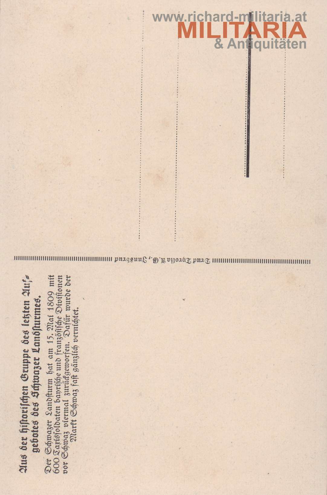 k.u.k. Postkarte  - Letztes Aufgebot des Schwazer Landsturmes - Historische Gruppe
