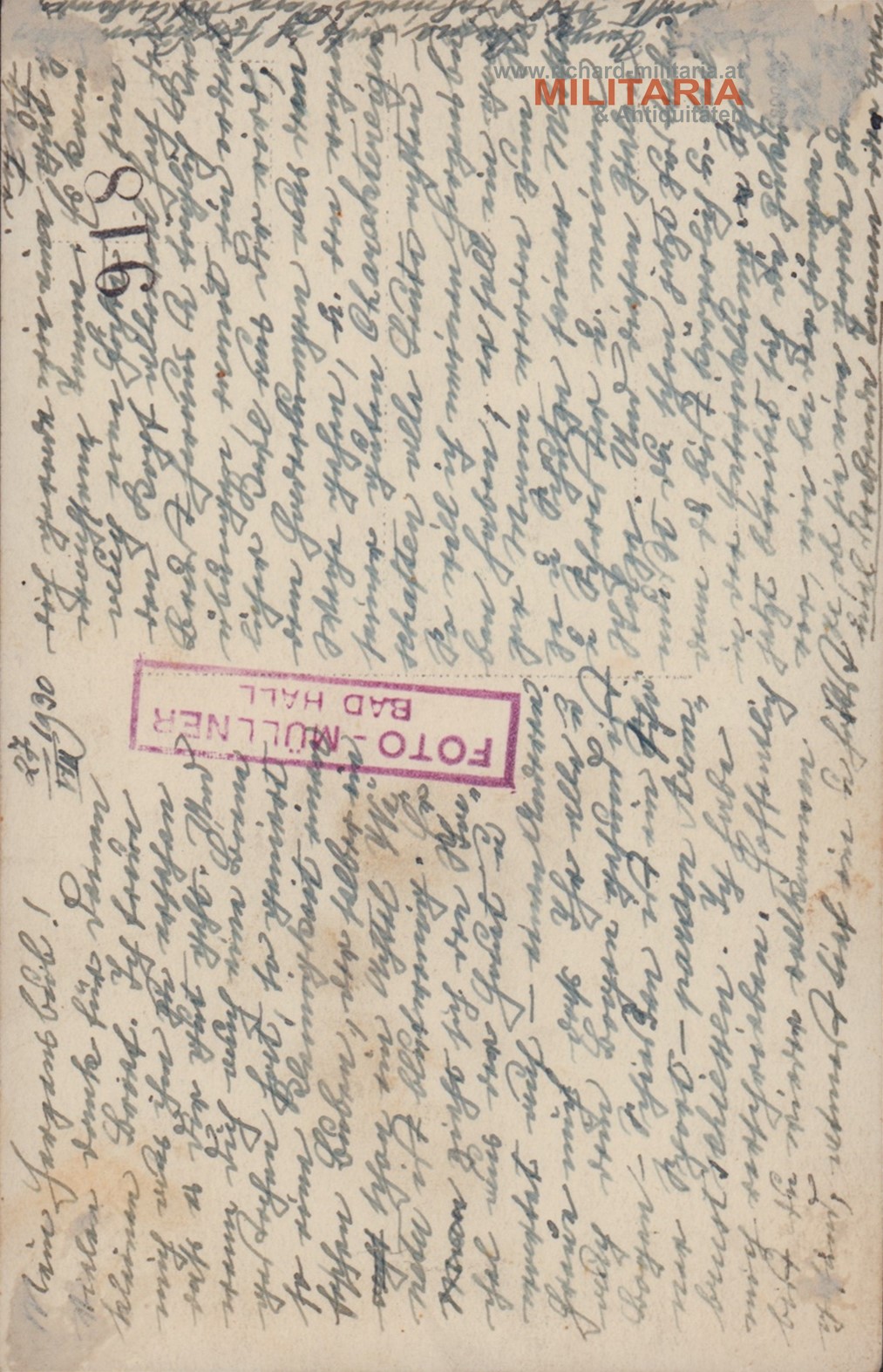 Foto "Bad Hall 1930 Auguste u. Franz" - Rückseite beschrieben