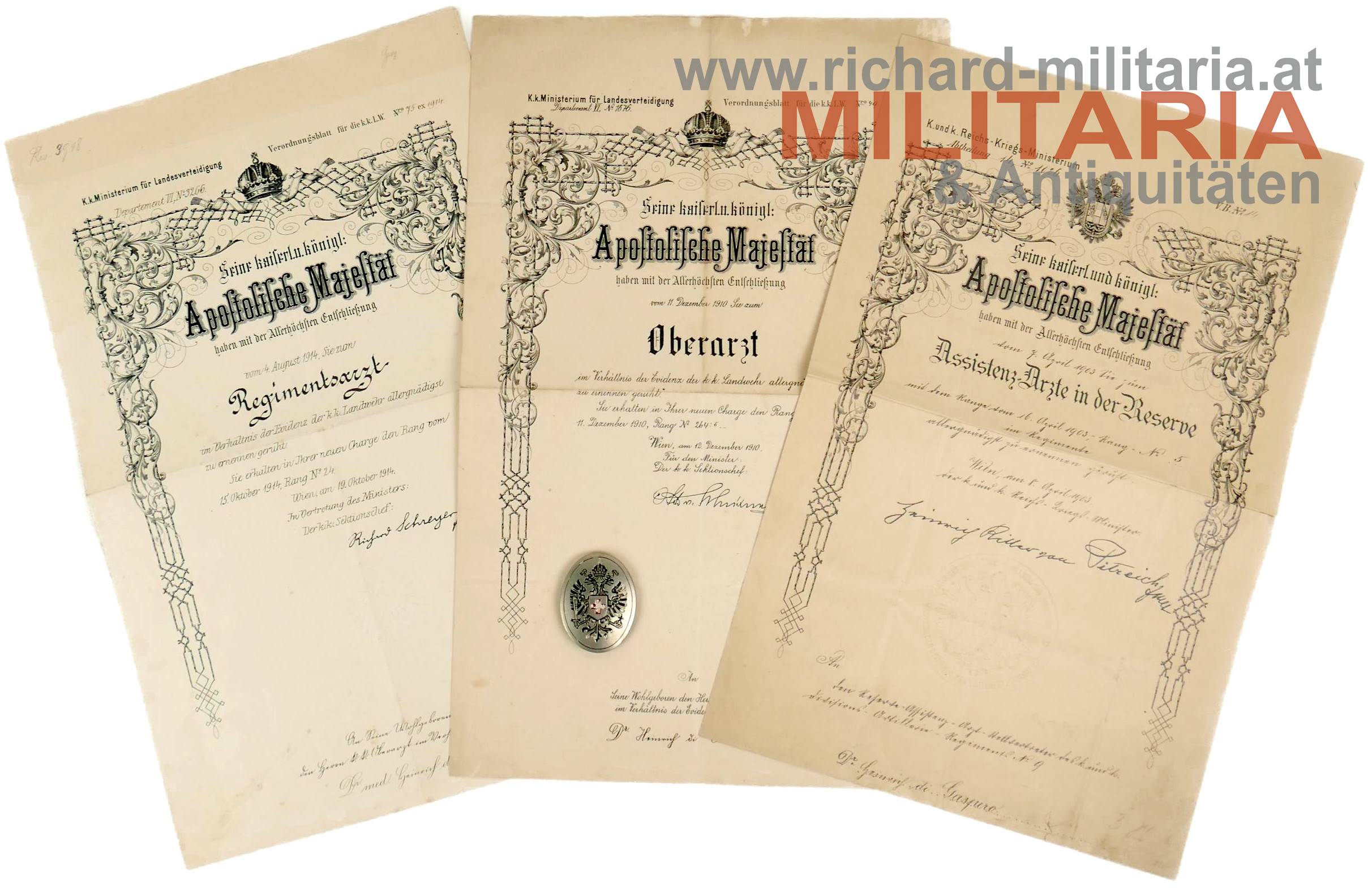 k.u.k. Regimentsarzt Dr. Heinrich di Gaspero