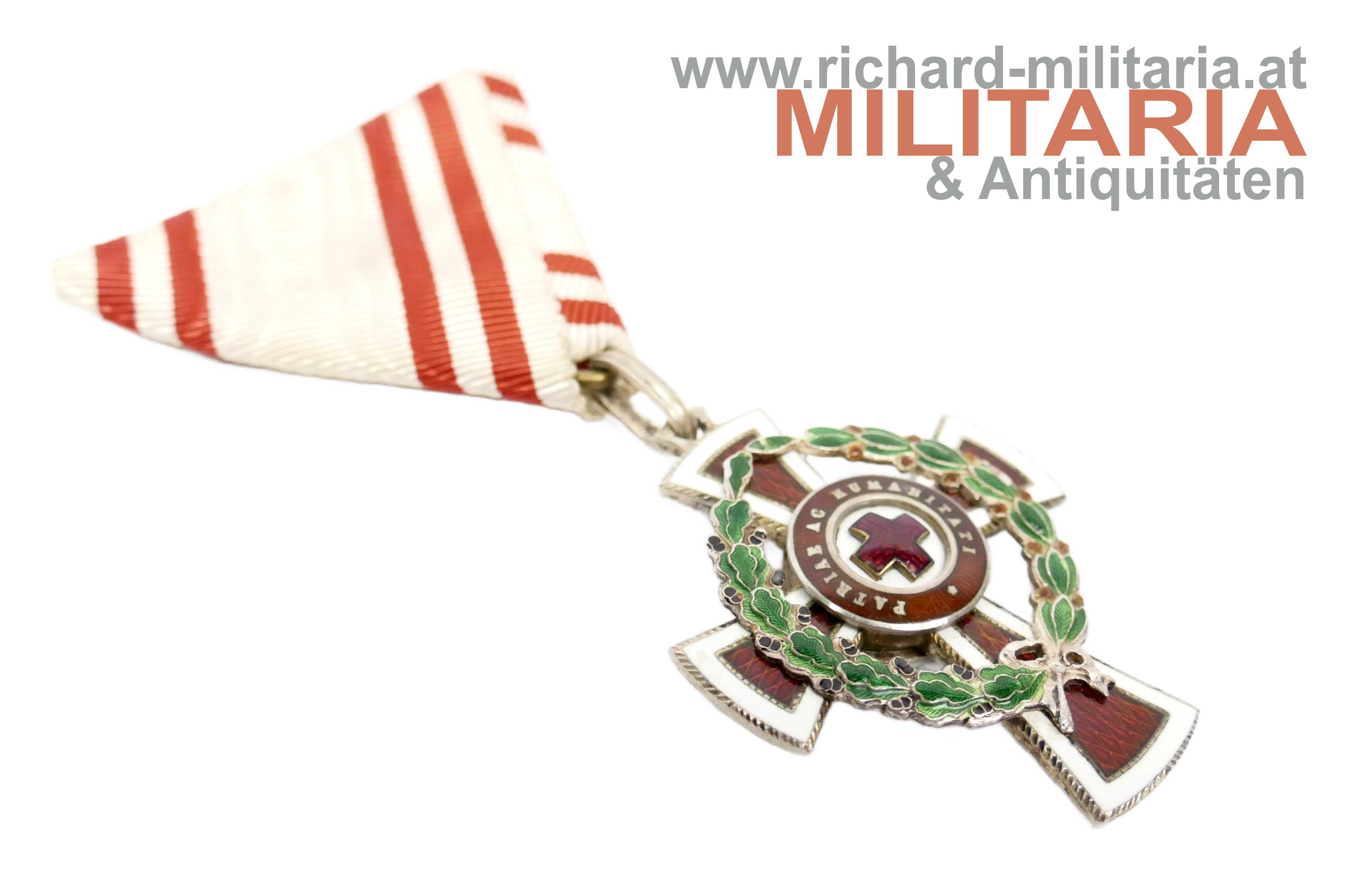 k.u.k. Ehrenzeichen vom Roten Kreuz II. Klasse mit KD