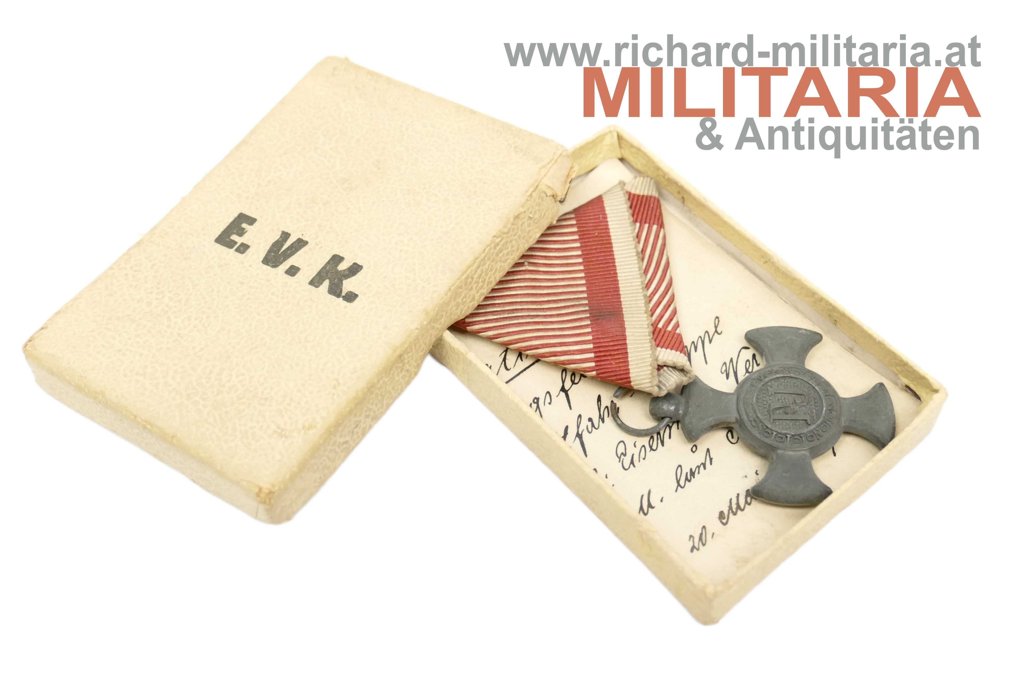 Eisernes Verdienstkreuz - Kraftwagenkolonne Nr. 71 + Etui