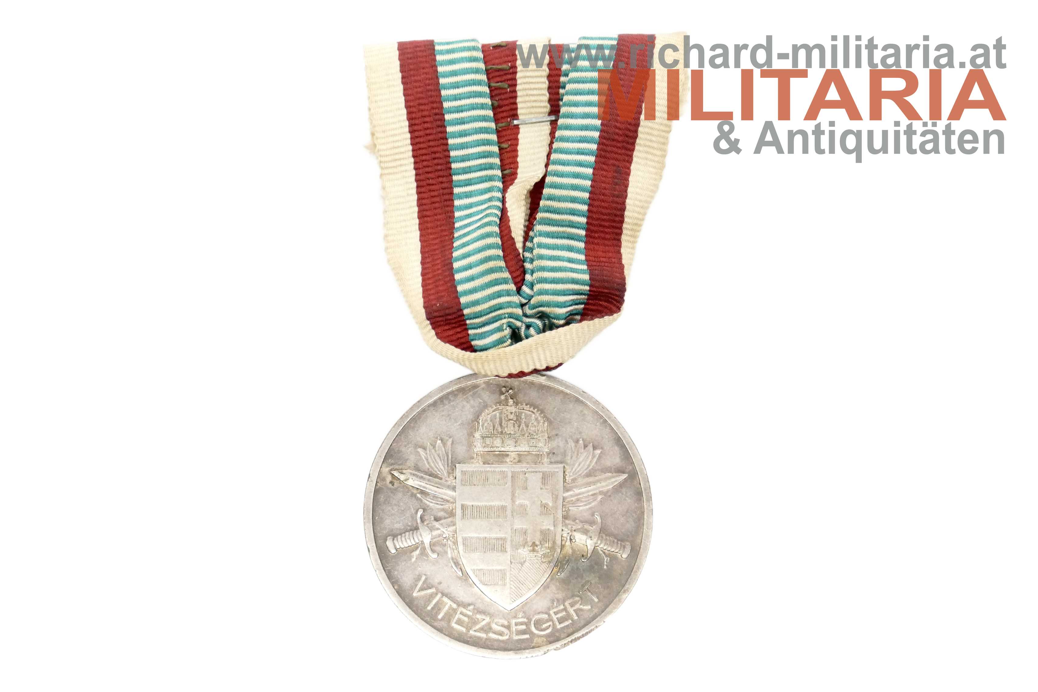 Ungarn - Große Silberne Tapferkeitsmedaille 1939