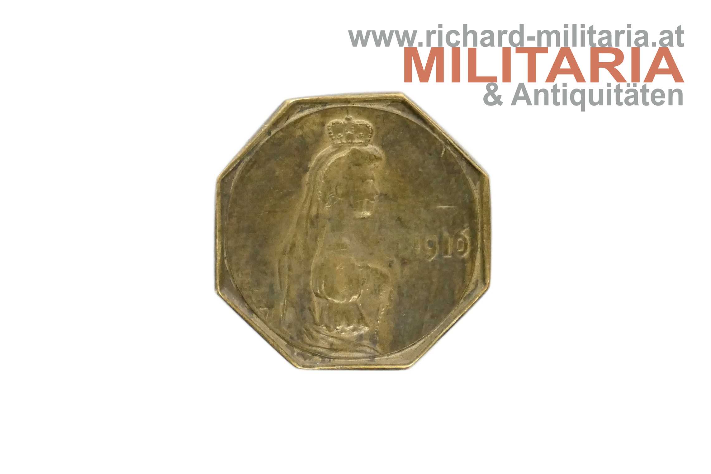 k.u.k. Krönungsmedaille - Kaiser Karl und Kaiserin Zita - 1916